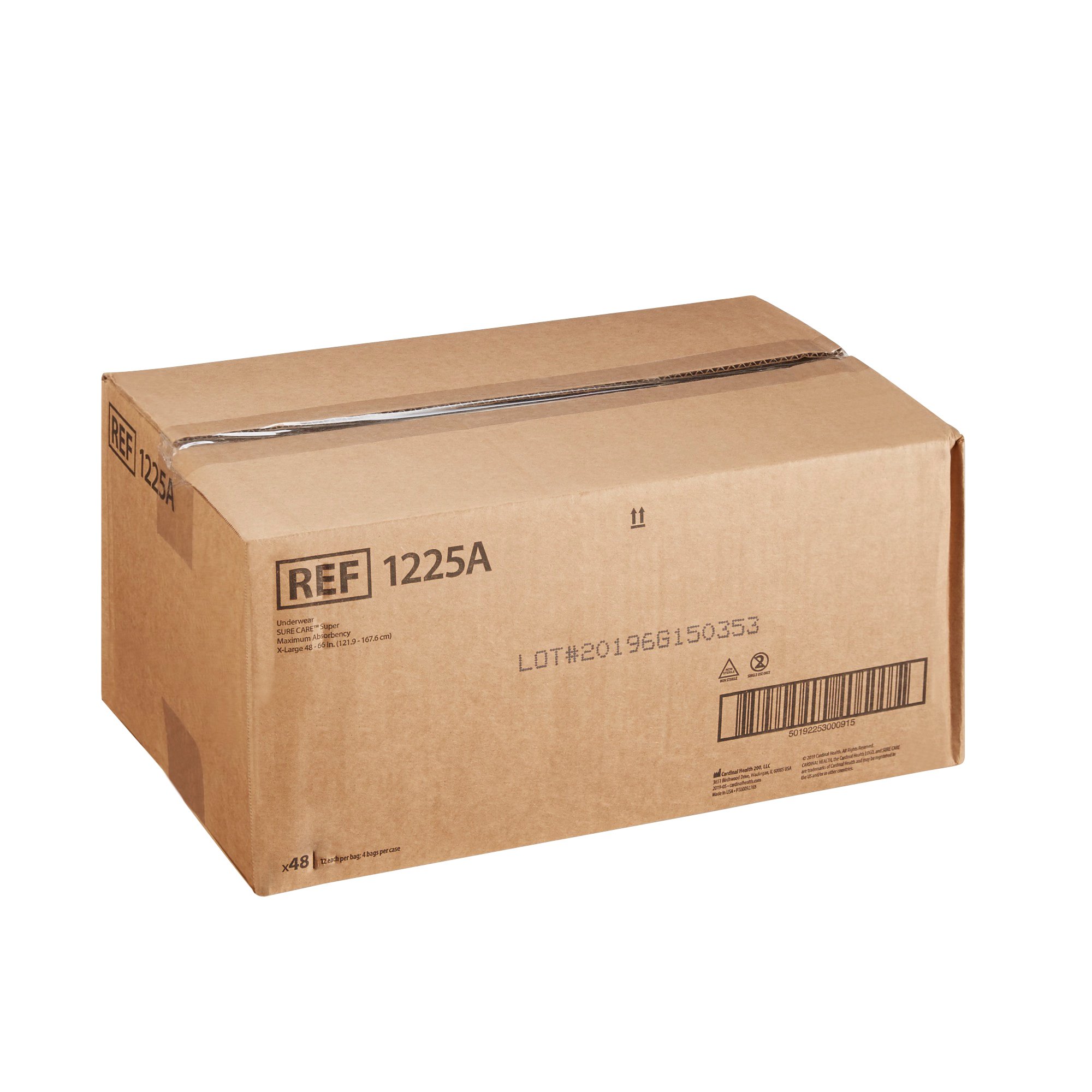 Sure Care Super Protective Incontinence Underwear, Maximum Absorbency, White, Adult, Unisex, X-Large, 48" to 66" Waist - Image 3