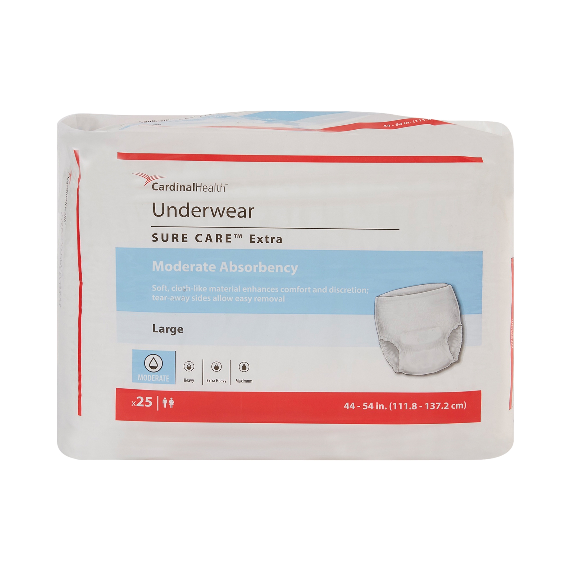Sure Care™ Extra Moderate Absorbency Incontinence Underwear, Large - Image 5