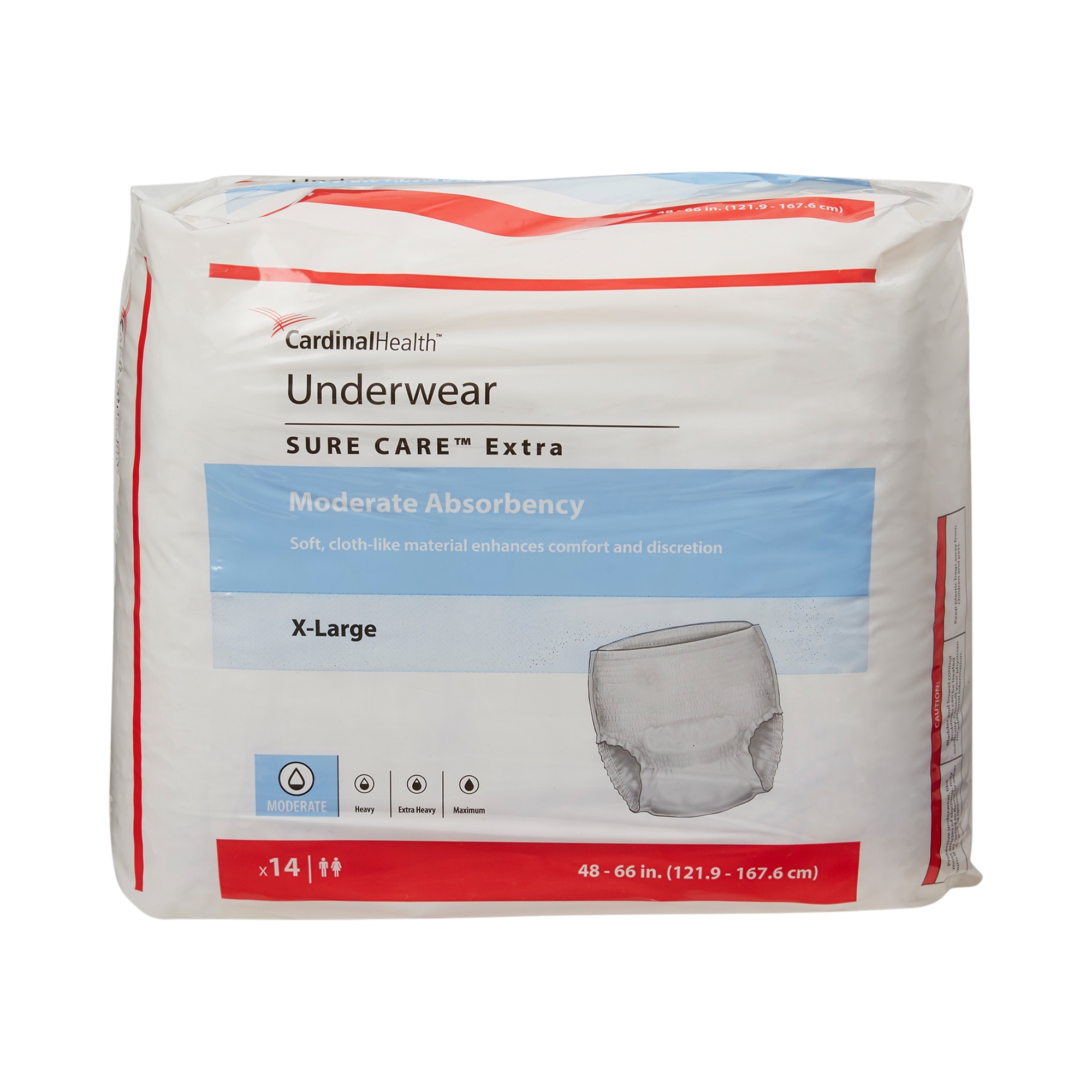 Sure Care™ Extra Moderate Absorbency Incontinence Underwear, X-Large - Image 2