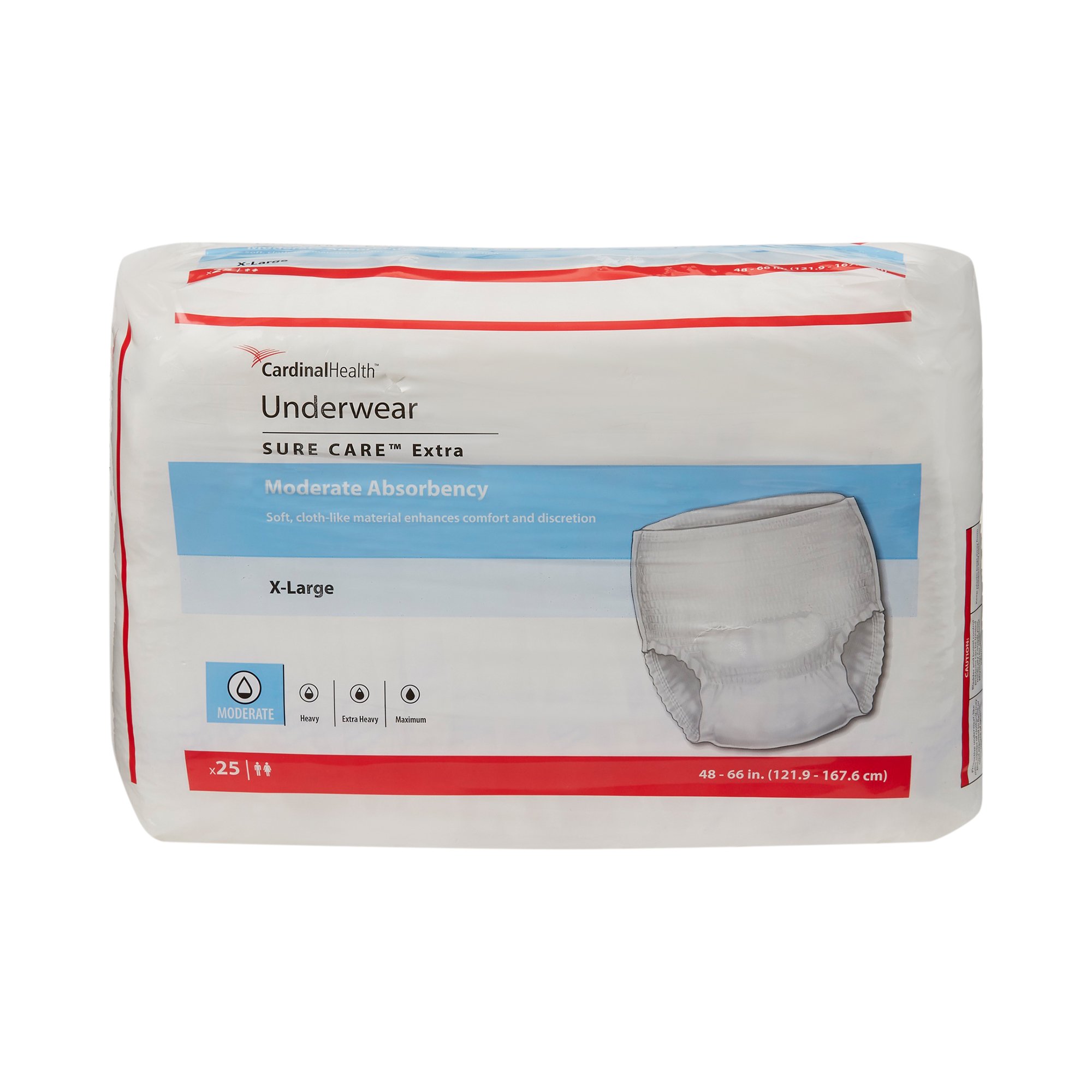 Sure Care™ Extra Moderate Absorbency Incontinence Underwear, X-Large - Image 2