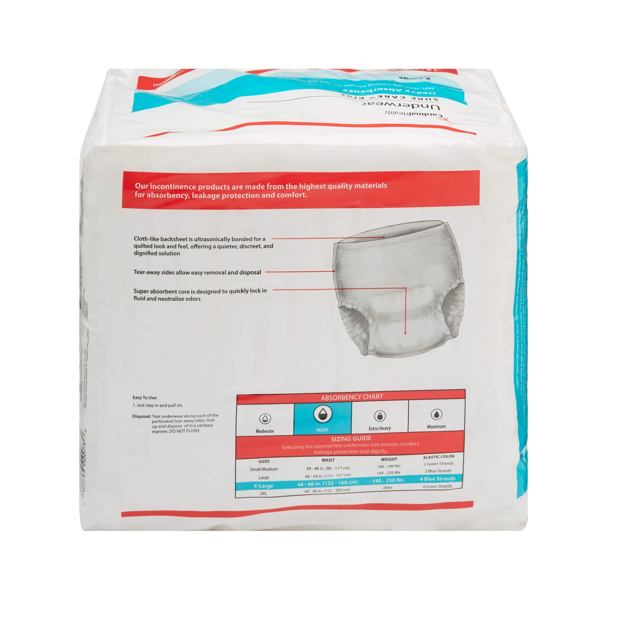 Sure Care™ Plus Heavy Absorbent Underwear, Extra Large - Image 4