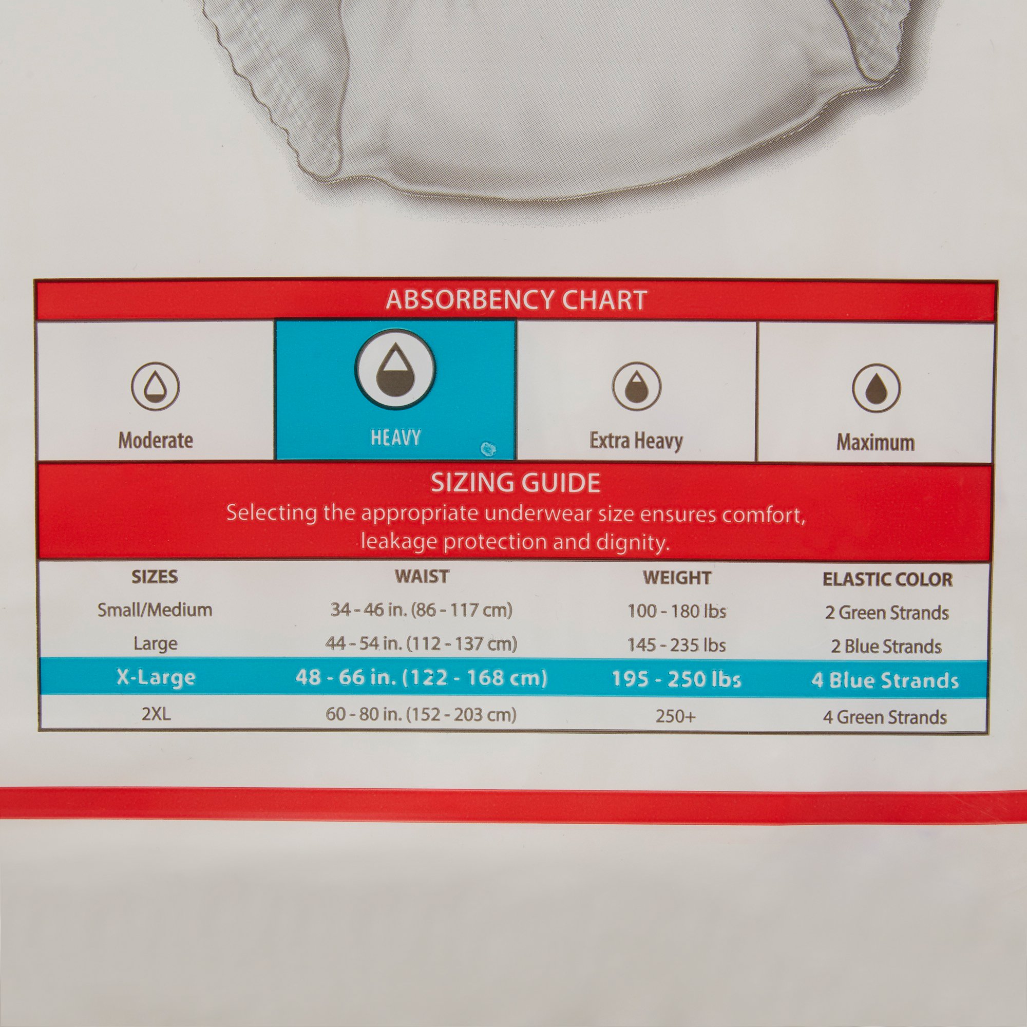 Sure Care™ Plus Heavy Absorbent Underwear, Extra Large - Image 4