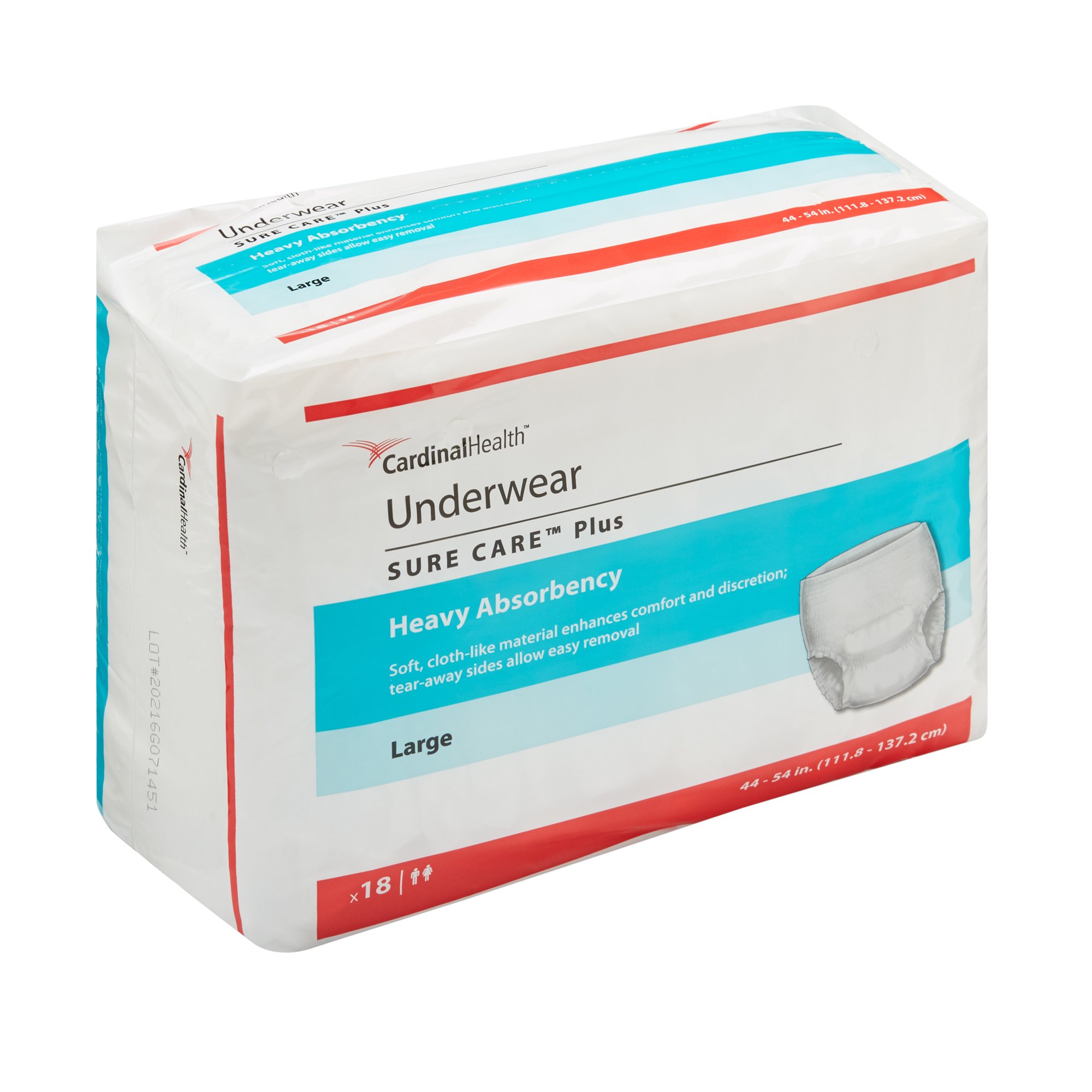 Sure Care™ Plus Heavy Absorbent Underwear, Large - Image 2