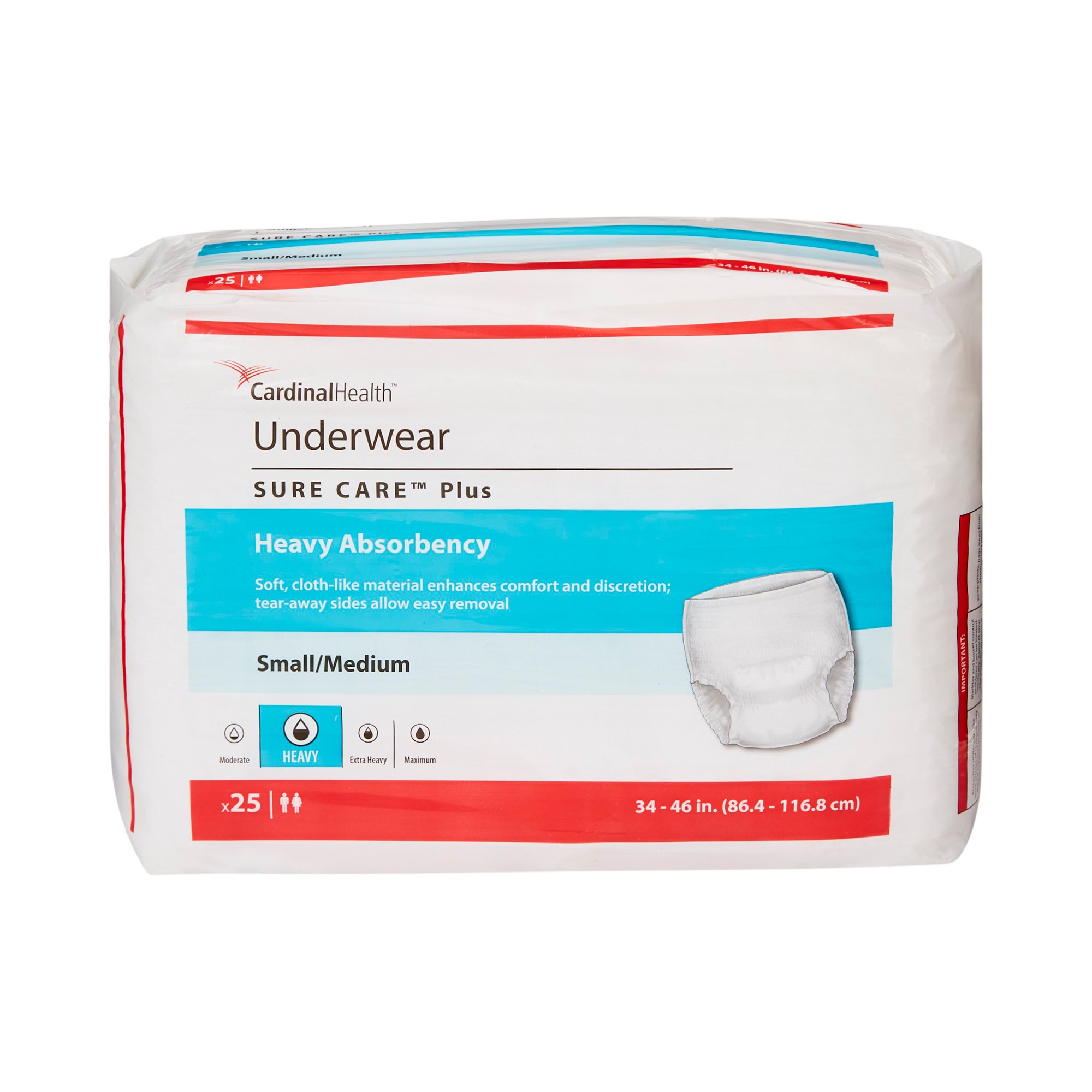 Sure Care™ Plus Heavy Absorbent Underwear, Medium - Image 2