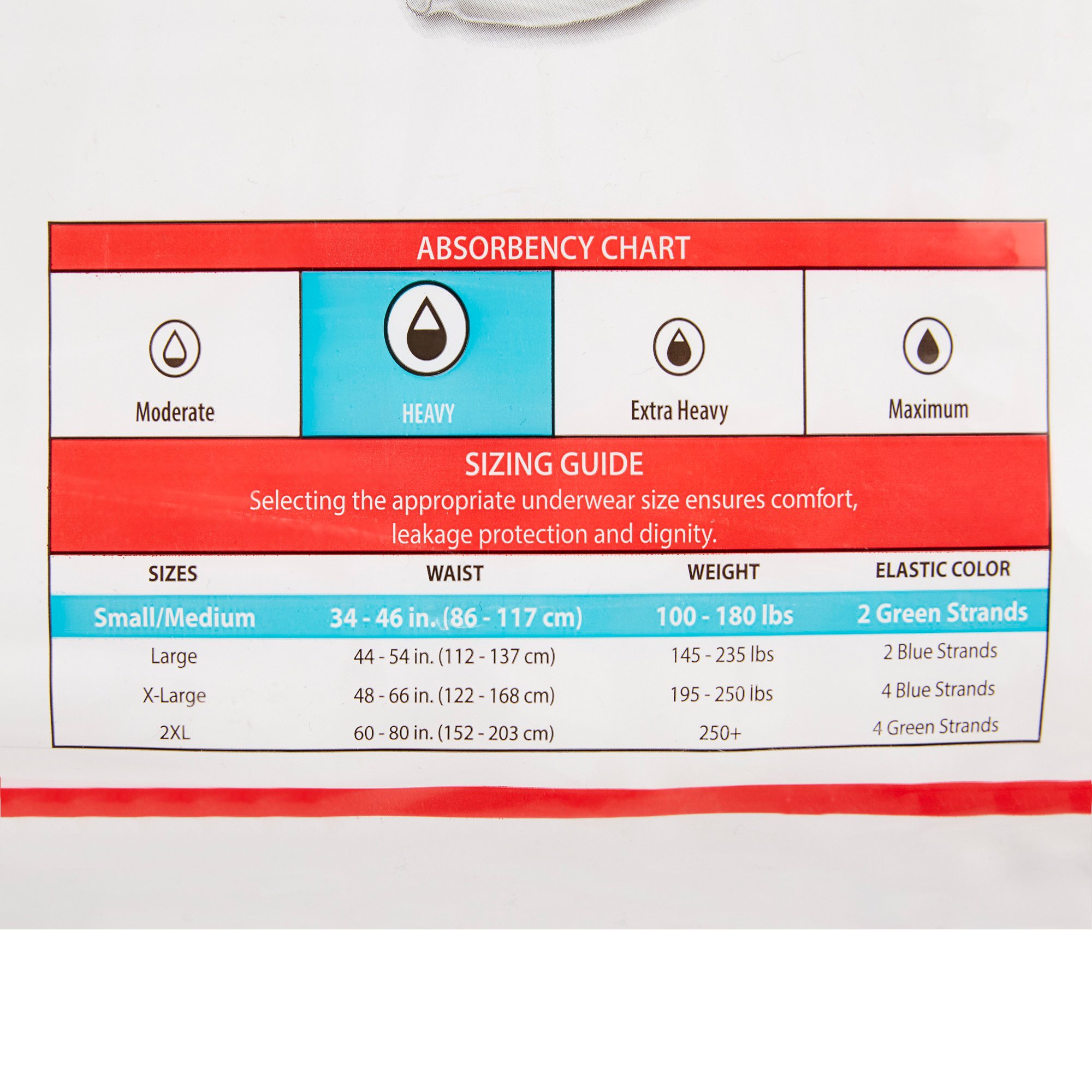 Sure Care™ Plus Heavy Absorbent Underwear, Medium - Image 4