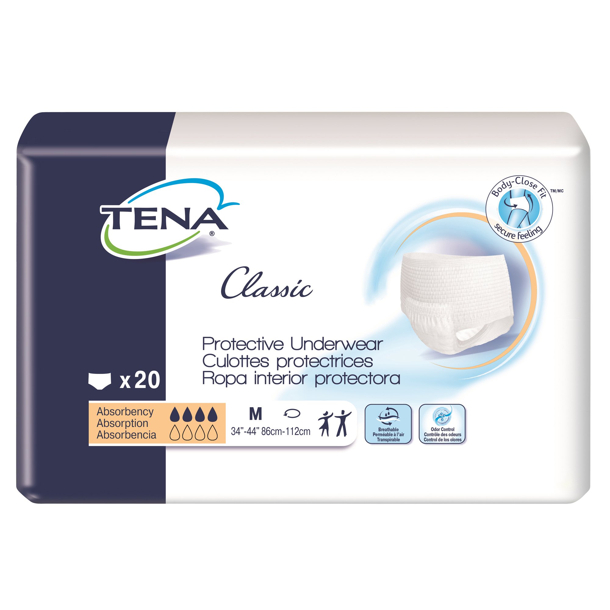 Tena® Classic Absorbent Underwear, Medium - Image 2