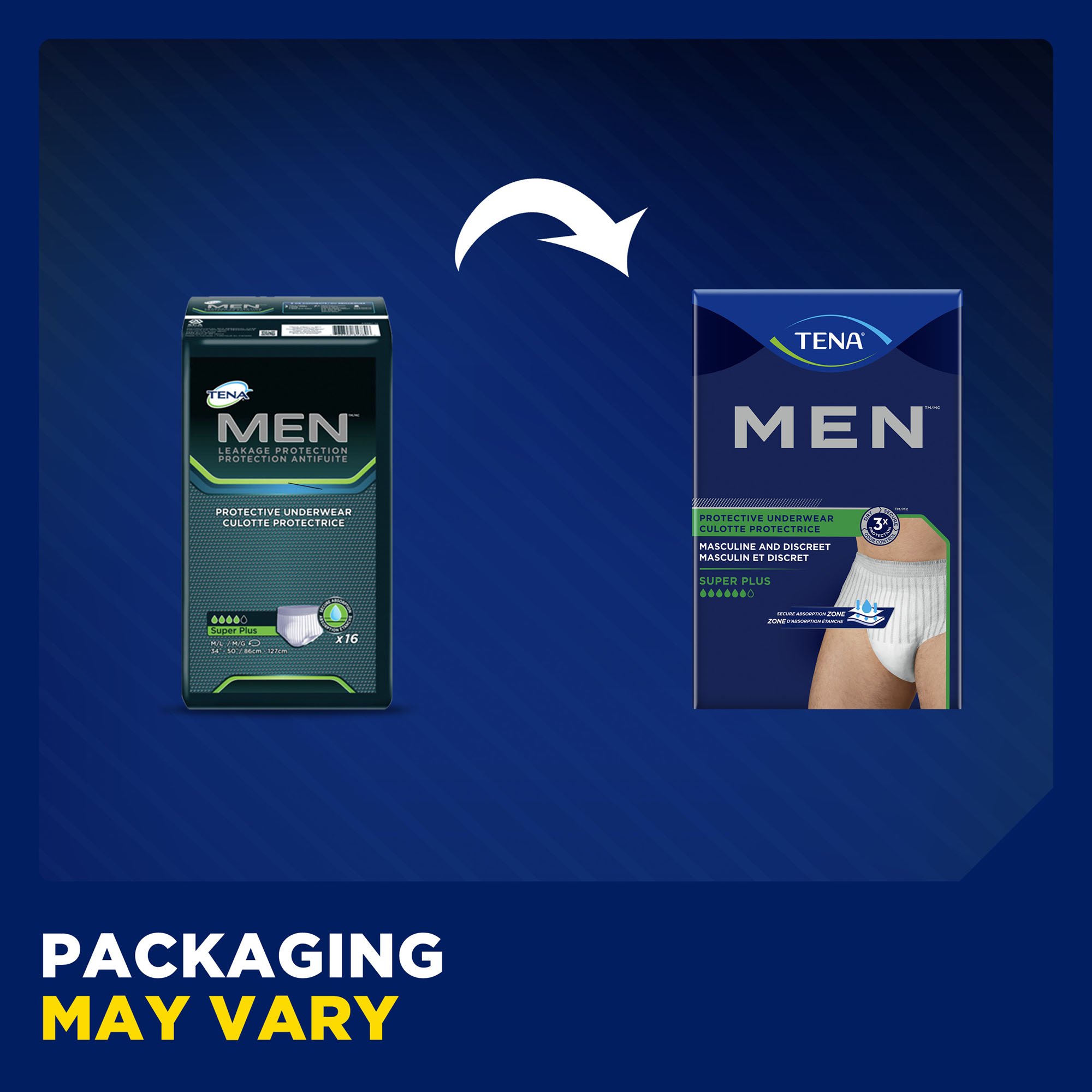 Tena® Men™ Super Plus Protective Underwear, Small / Medium - Image 2