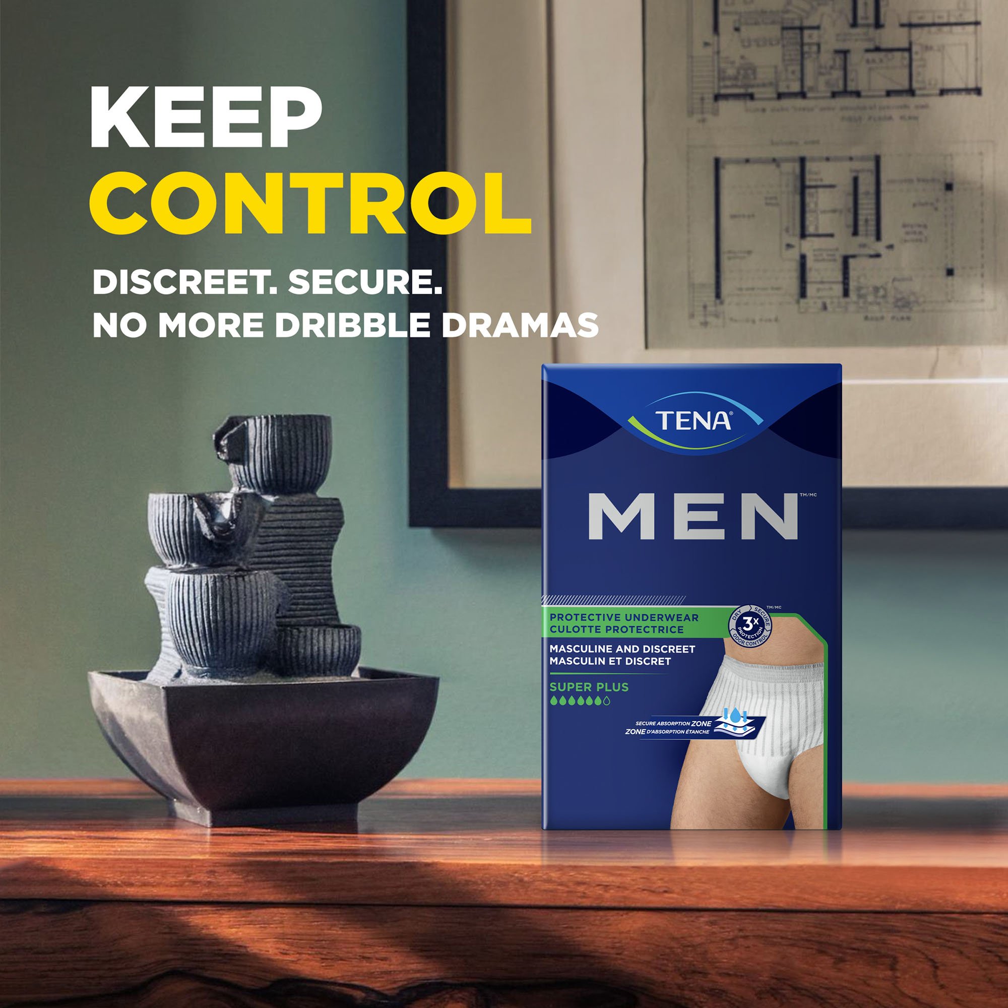 Tena® Men™ Super Plus Protective Underwear, Small / Medium - Image 5
