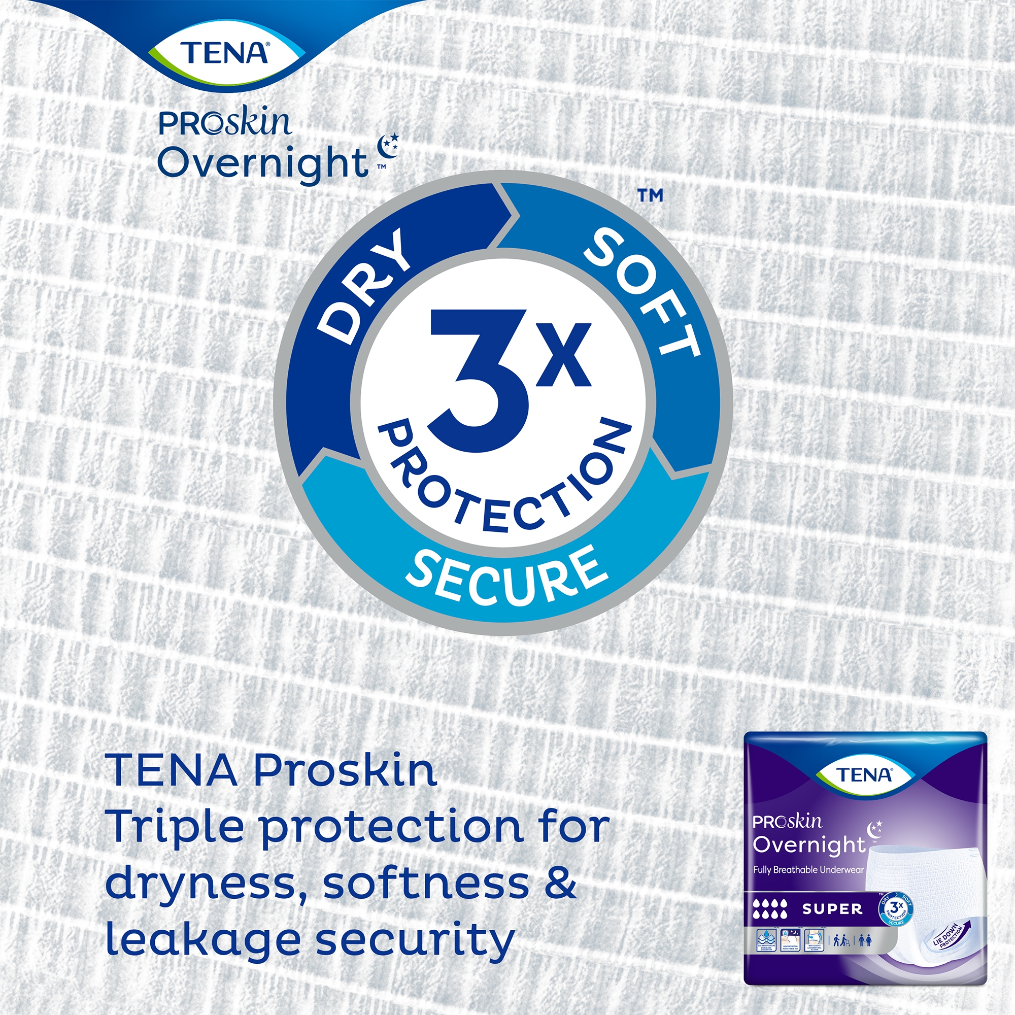 Tena® ProSkin Overnight™ Super Fully Breathable Underwear, Medium - Image 5