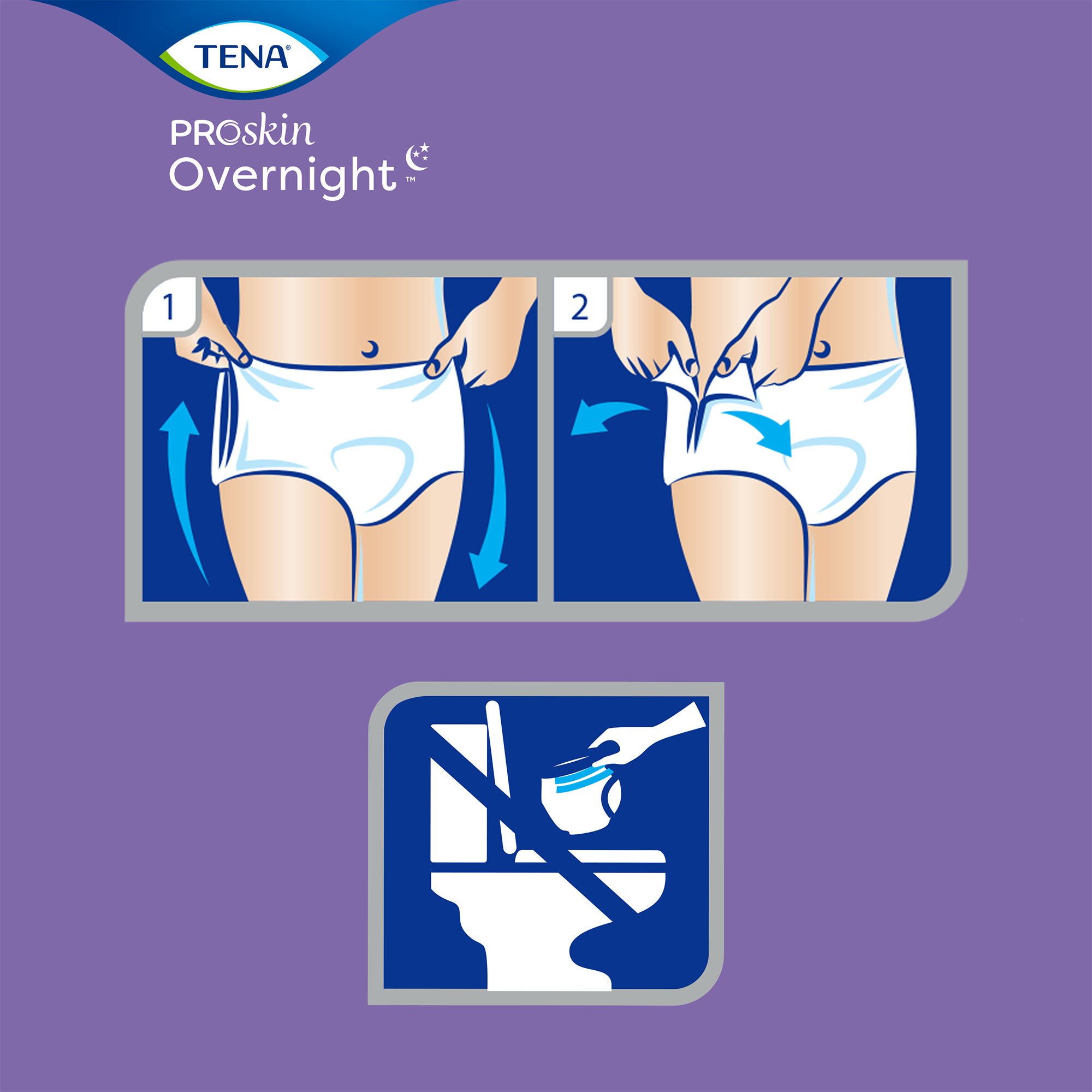 Tena® ProSkin Overnight™ Super Fully Breathable Underwear, Medium - Image 4