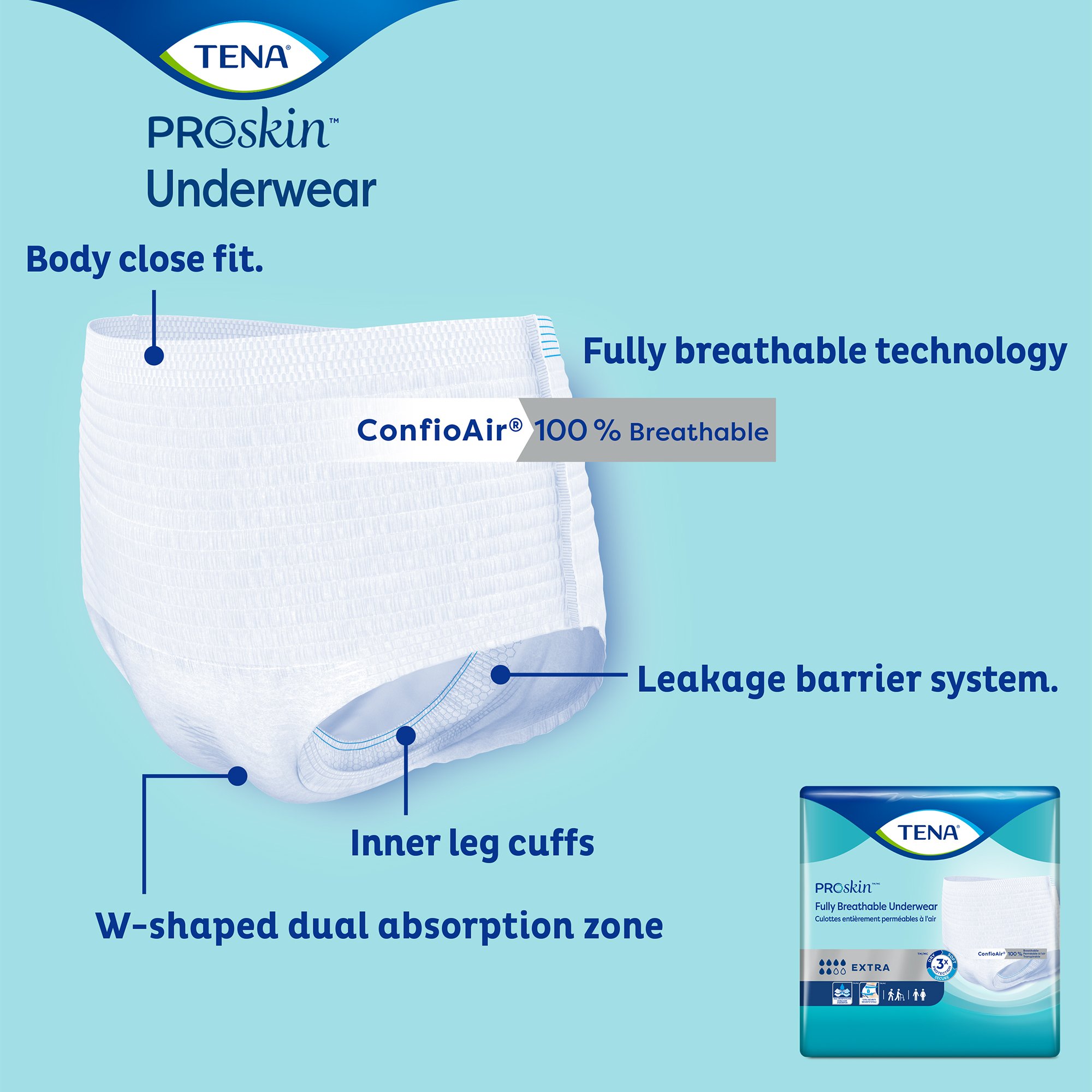 Tena® ProSkin™ Extra Absorbent Underwear, Small - Image 7