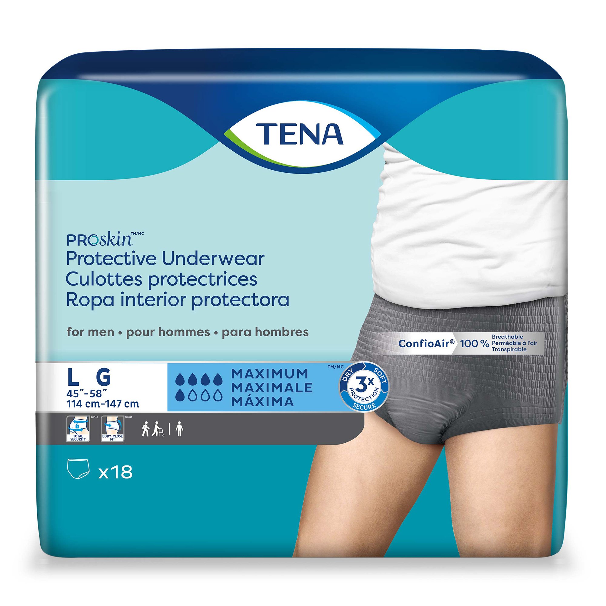 Tena® ProSkin™ Maximum Absorbent Underwear for Men, Large - Image 3