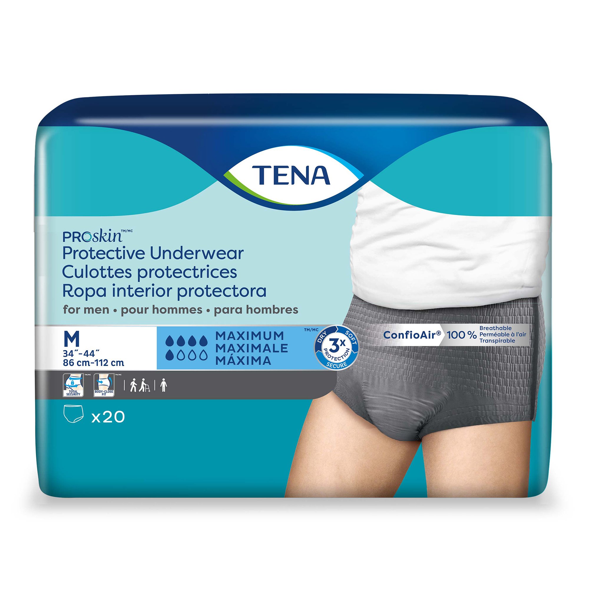 Tena® ProSkin™ Maximum Absorbent Underwear for Men, Medium - Image 3