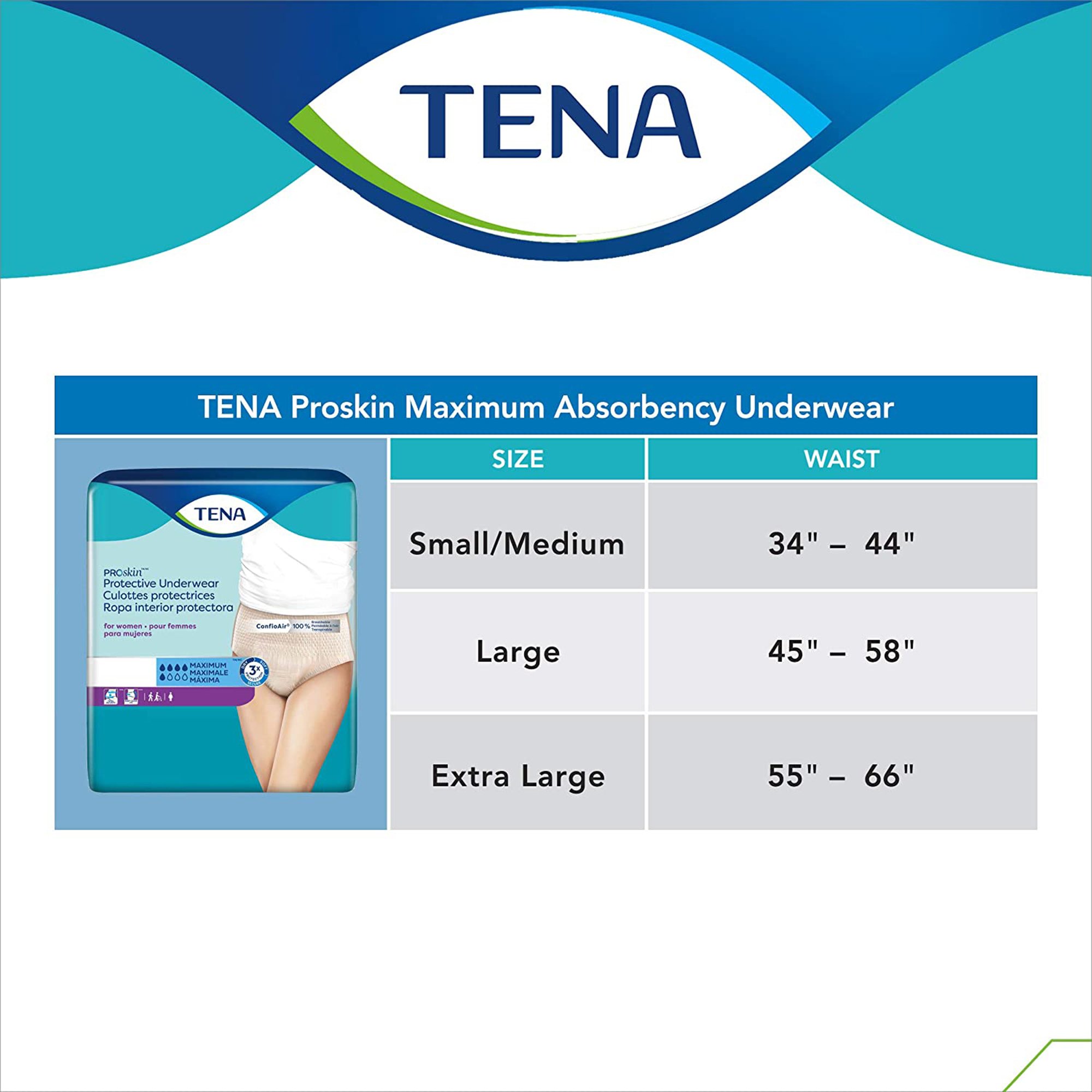 Tena® ProSkin™ Maximum Absorbent Underwear for Women, Extra Large - Image 6