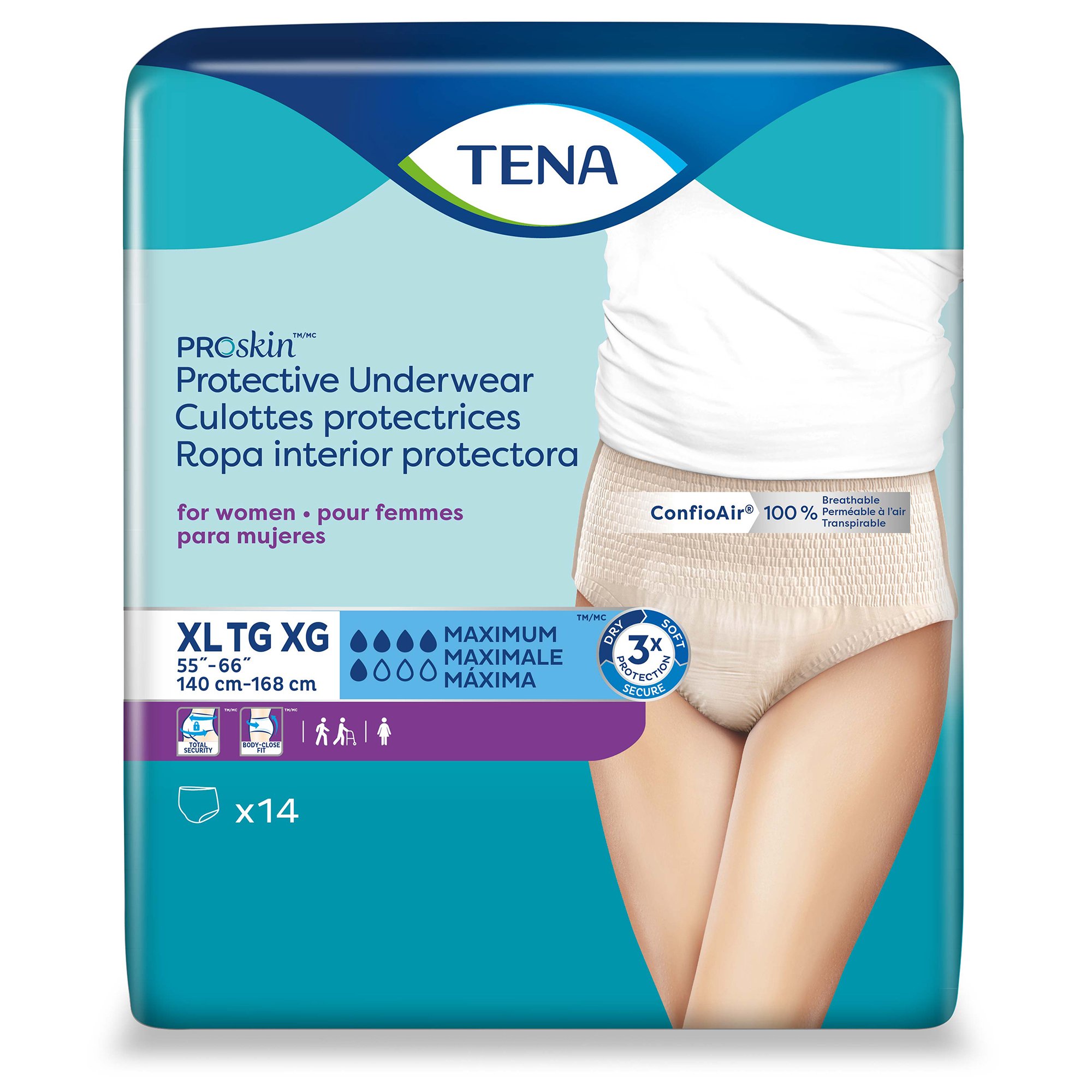 Tena® ProSkin™ Maximum Absorbent Underwear for Women, Extra Large - Image 4