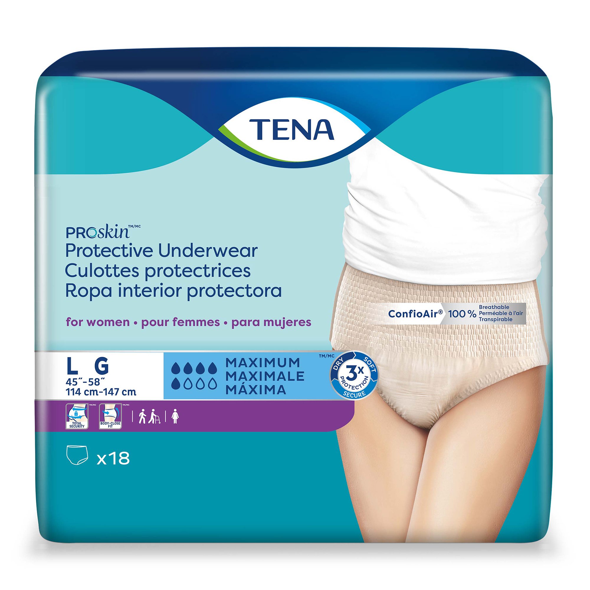 Tena® ProSkin™ Maximum Absorbent Underwear for Women, Large - Image 4