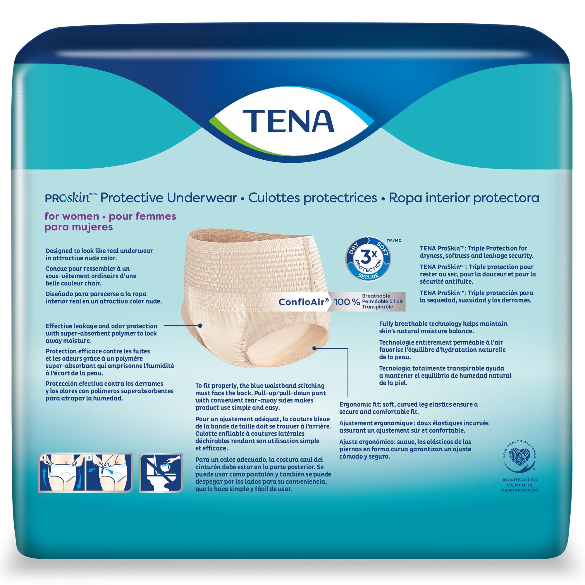 Tena® ProSkin™ Maximum Absorbent Underwear for Women, Small / Medium - Image 5