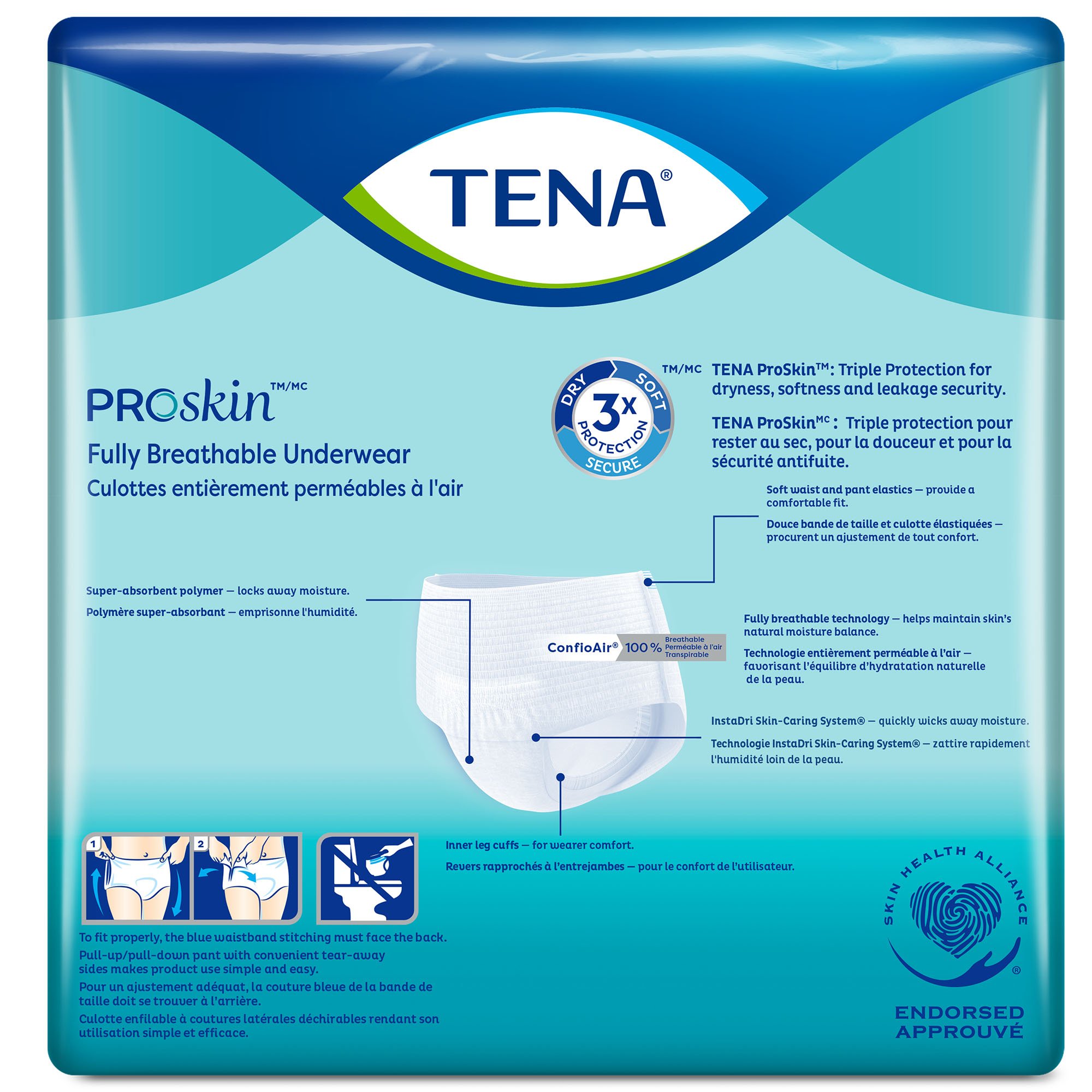 Tena® ProSkin™ Plus Fully Breathable Absorbent Underwear, Extra Large - Image 2