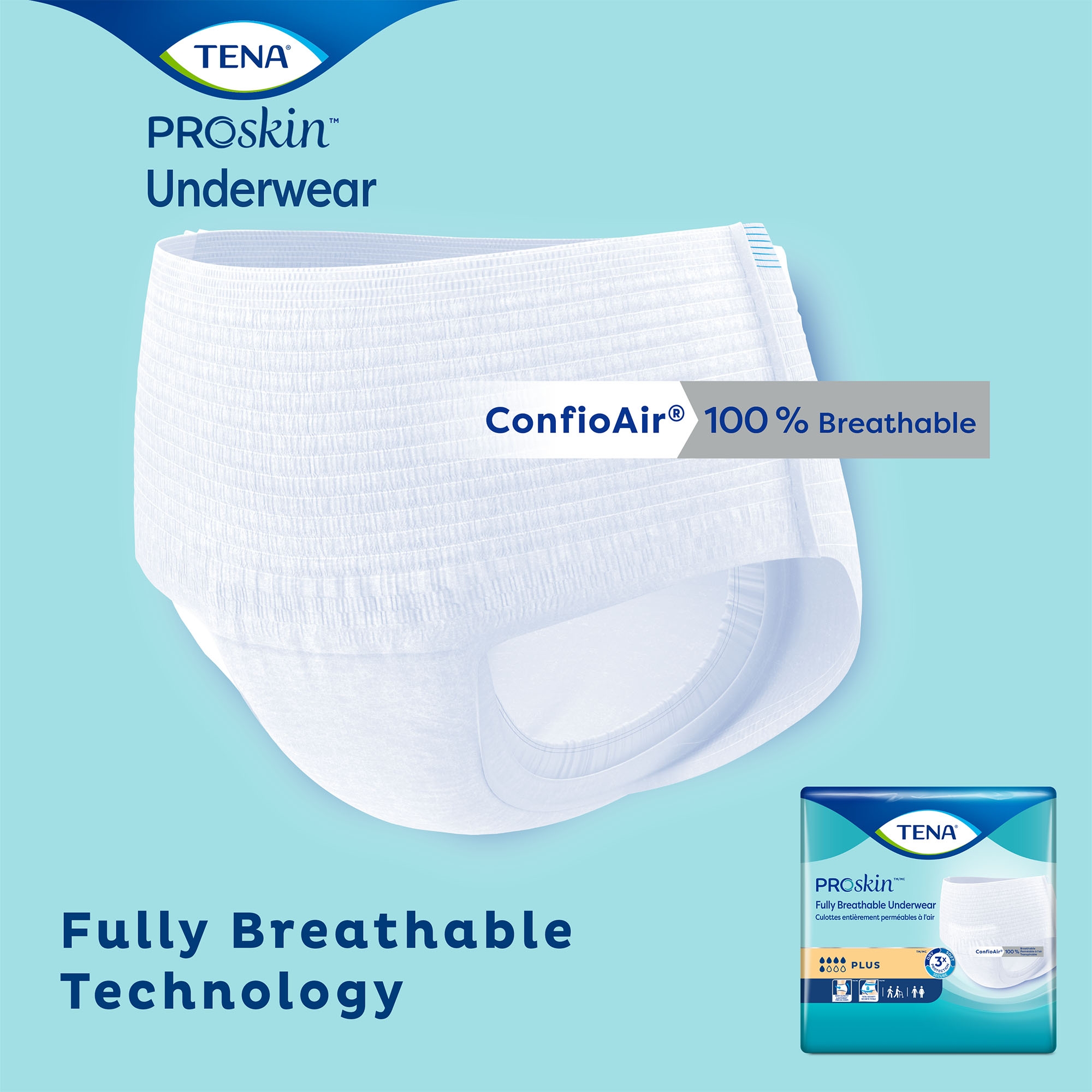 Tena® ProSkin™ Plus Fully Breathable Absorbent Underwear, Medium - Image 9
