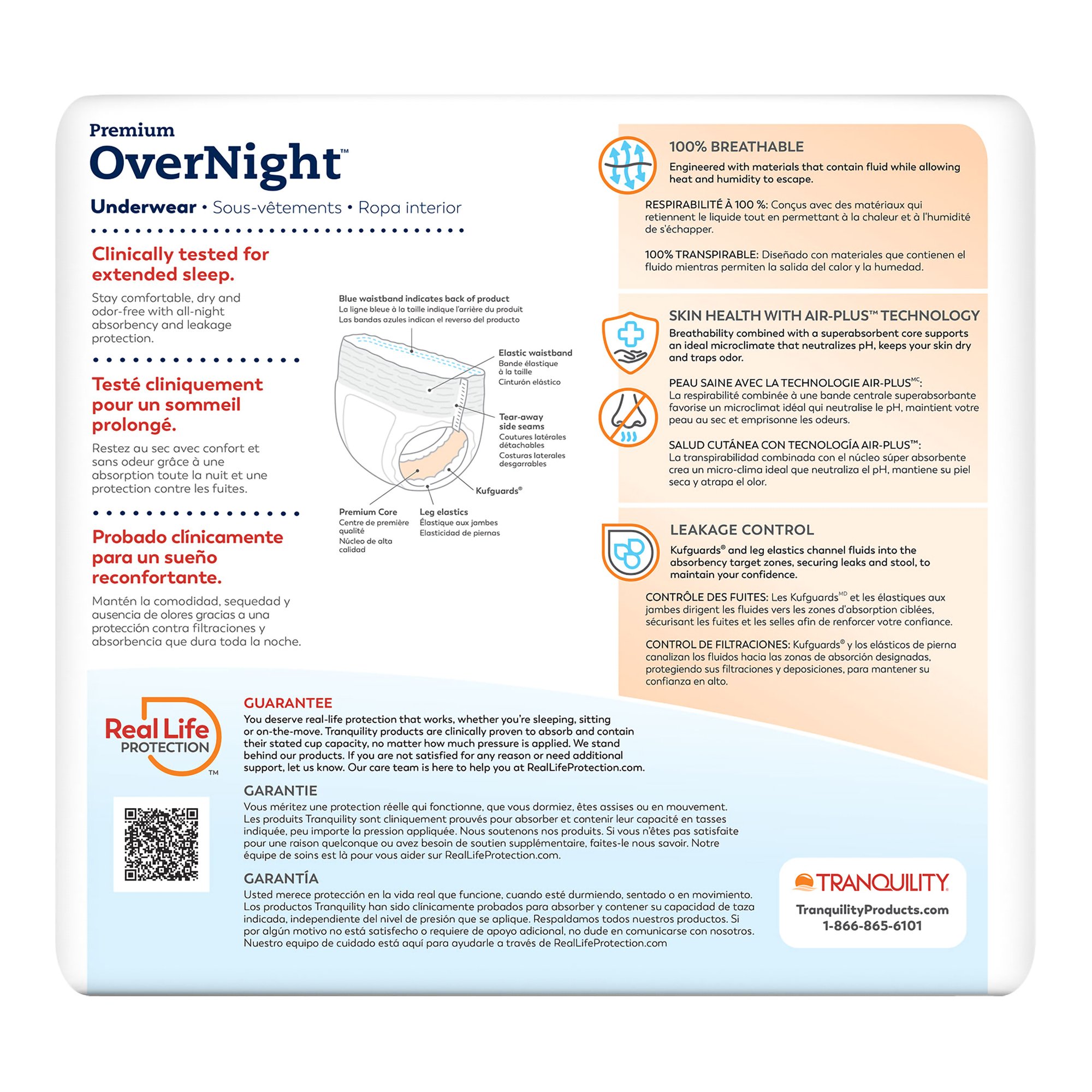 Tranquility Premium OverNight Disposable Absorbent Underwear, 3XL - Image 9