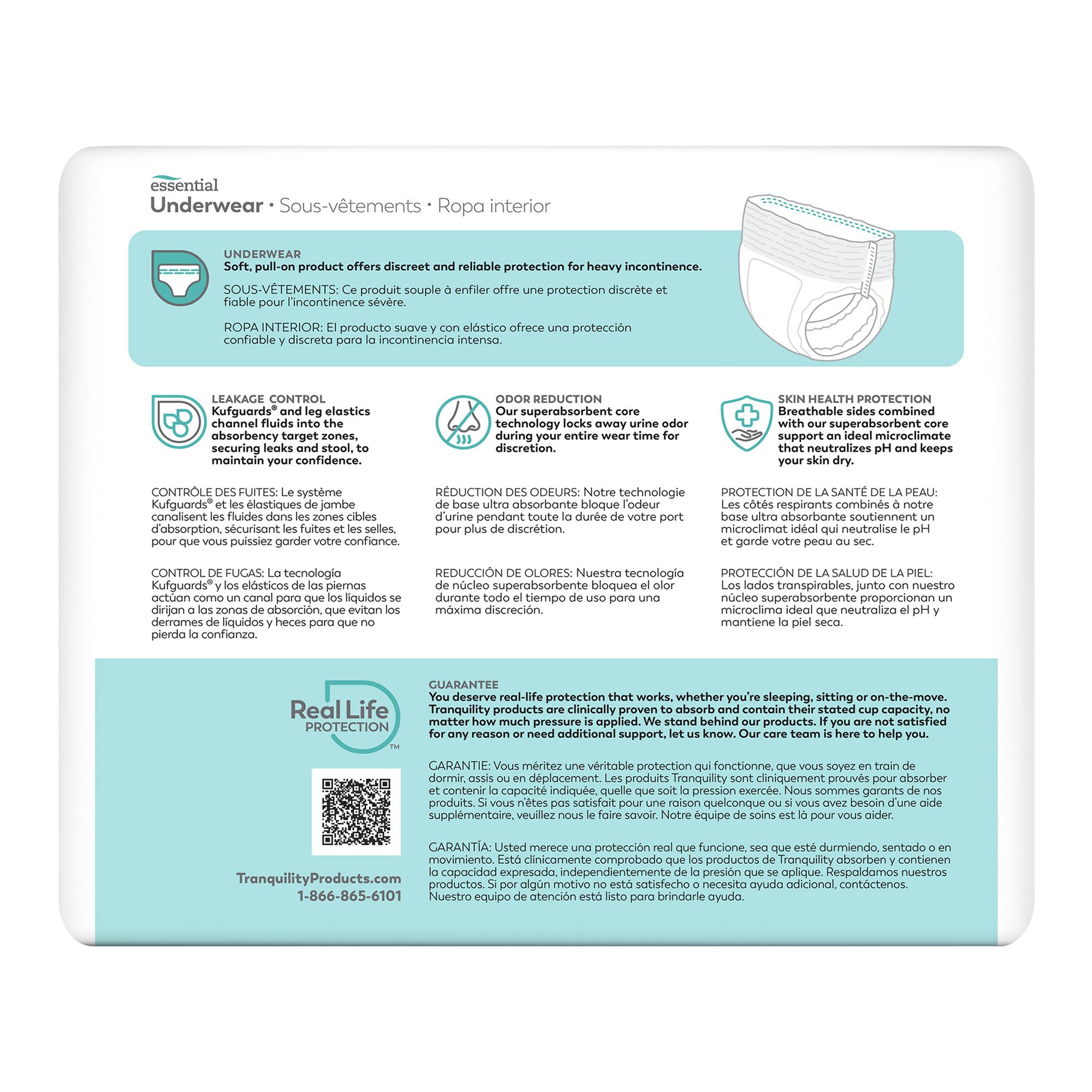 Tranquility® Essential Underwear, Heavy, 3X-Large - Image 2