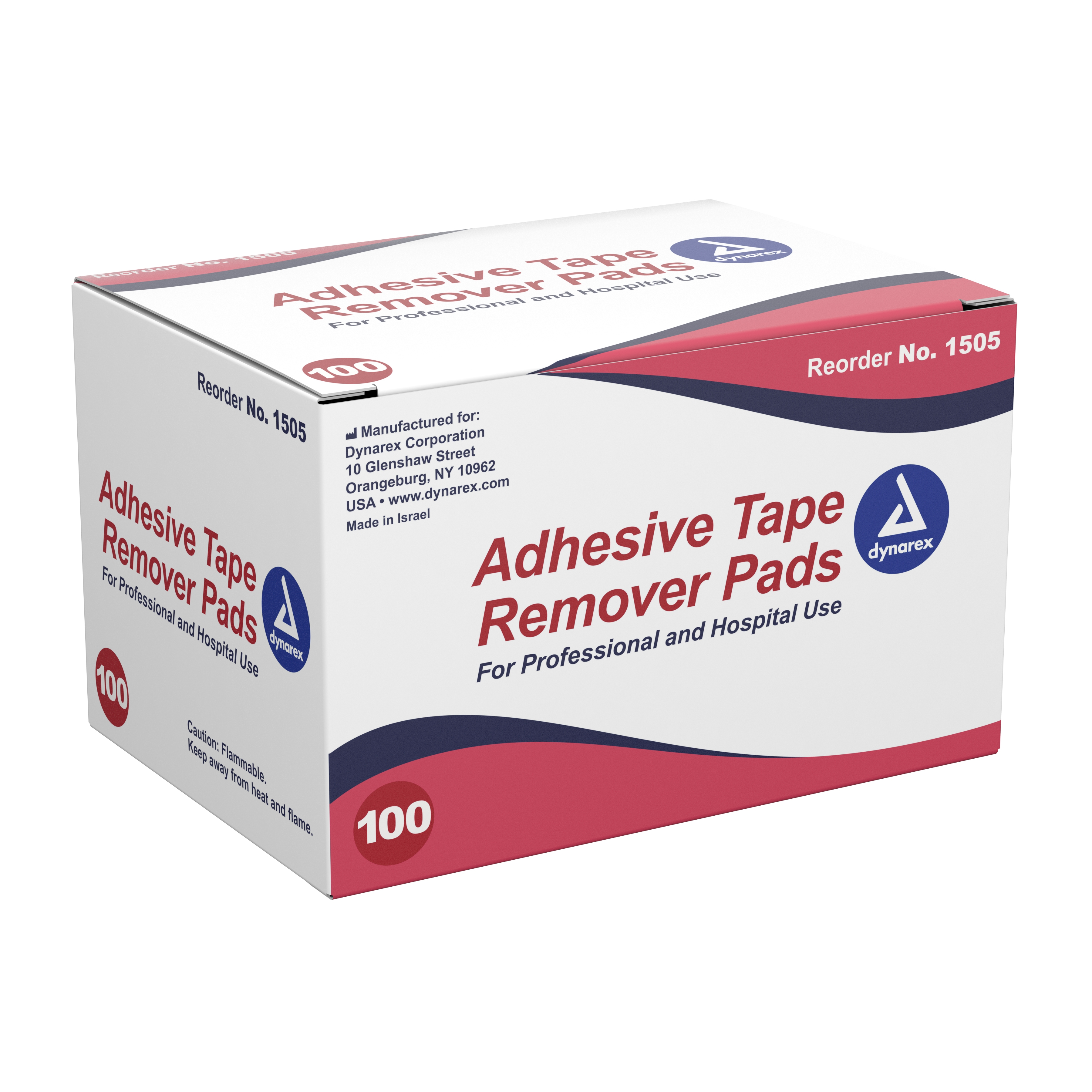 dynarex® Adhesive Remover, 32.5 x 68 mm Wipe - Image 2