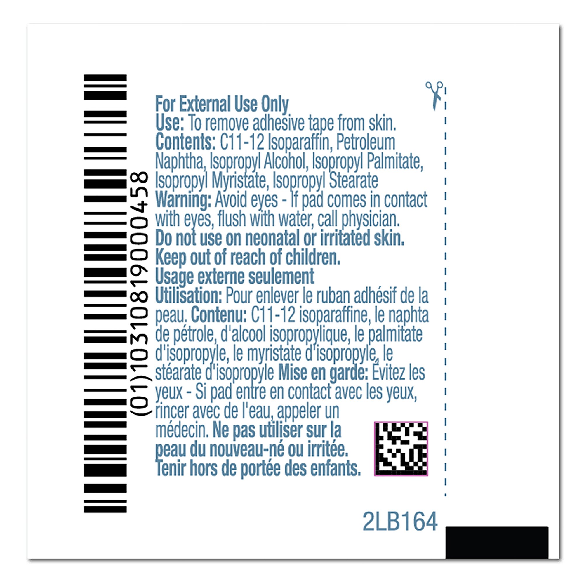 PDI® Adhesive Remover, 3 x 6.6 Centimeter Wipe - Image 4