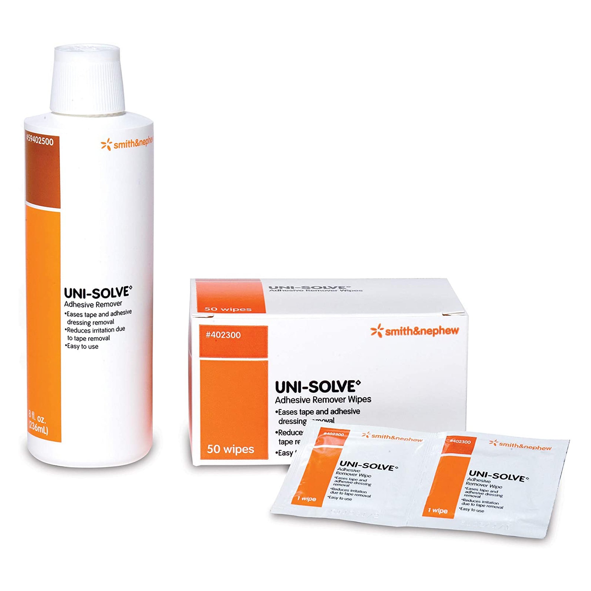 Uni-Solve™ Adhesive Remover, 2.5 x 2.5 Inch Wipe - Image 2