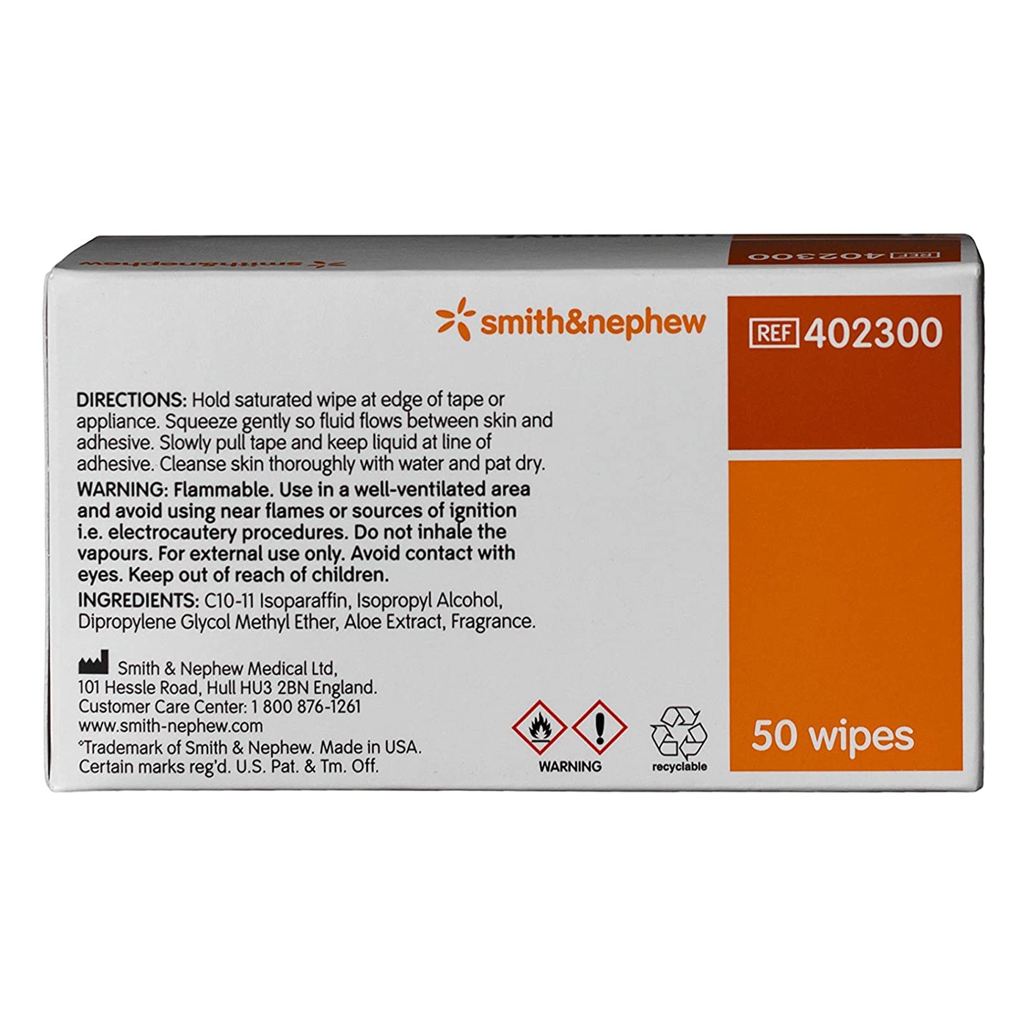 Uni-Solve™ Adhesive Remover, 2.5 x 2.5 Inch Wipe - Image 3