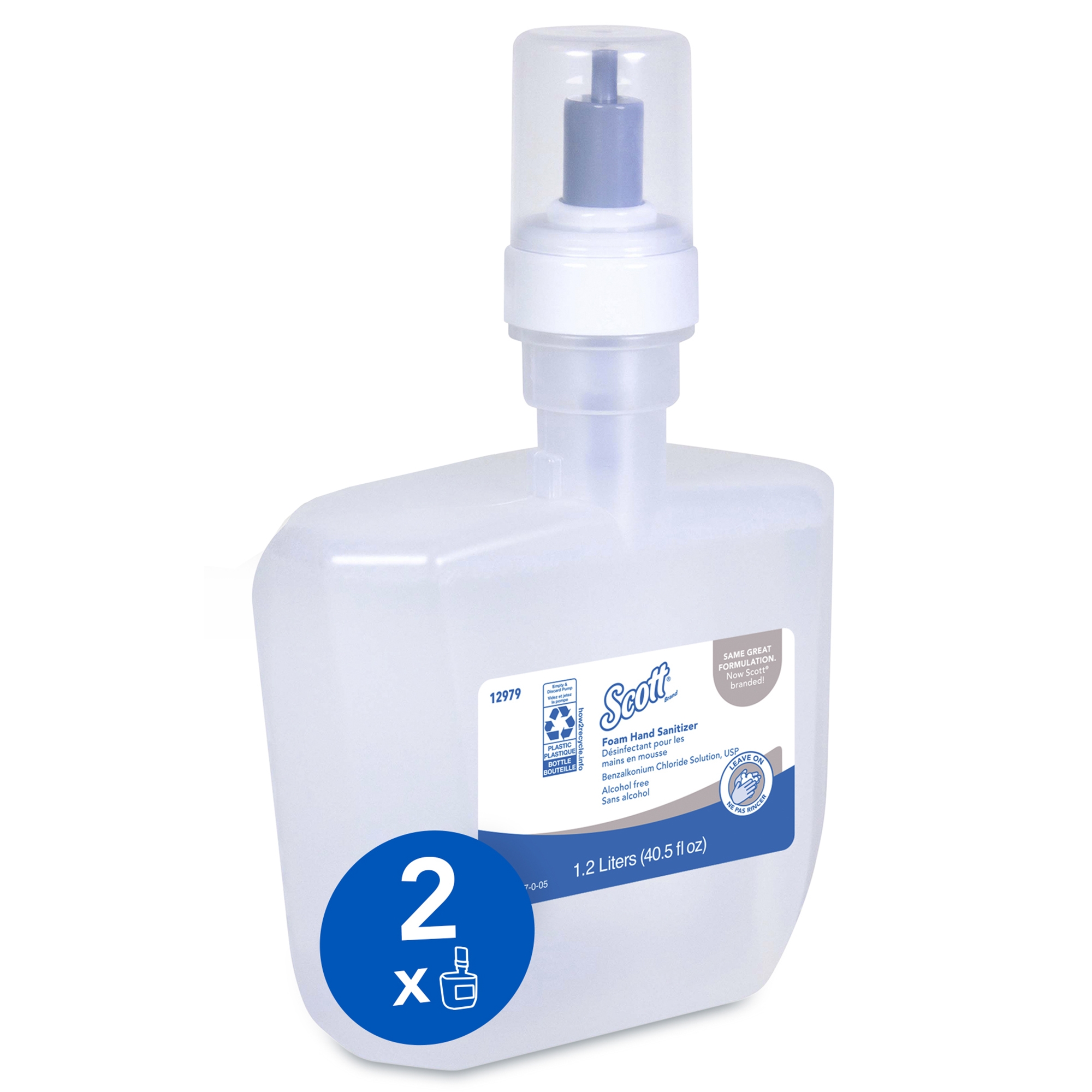 Scott® Foam Hand Sanitizer, 1.2-liter Automatic Cassette Refills - Image 2