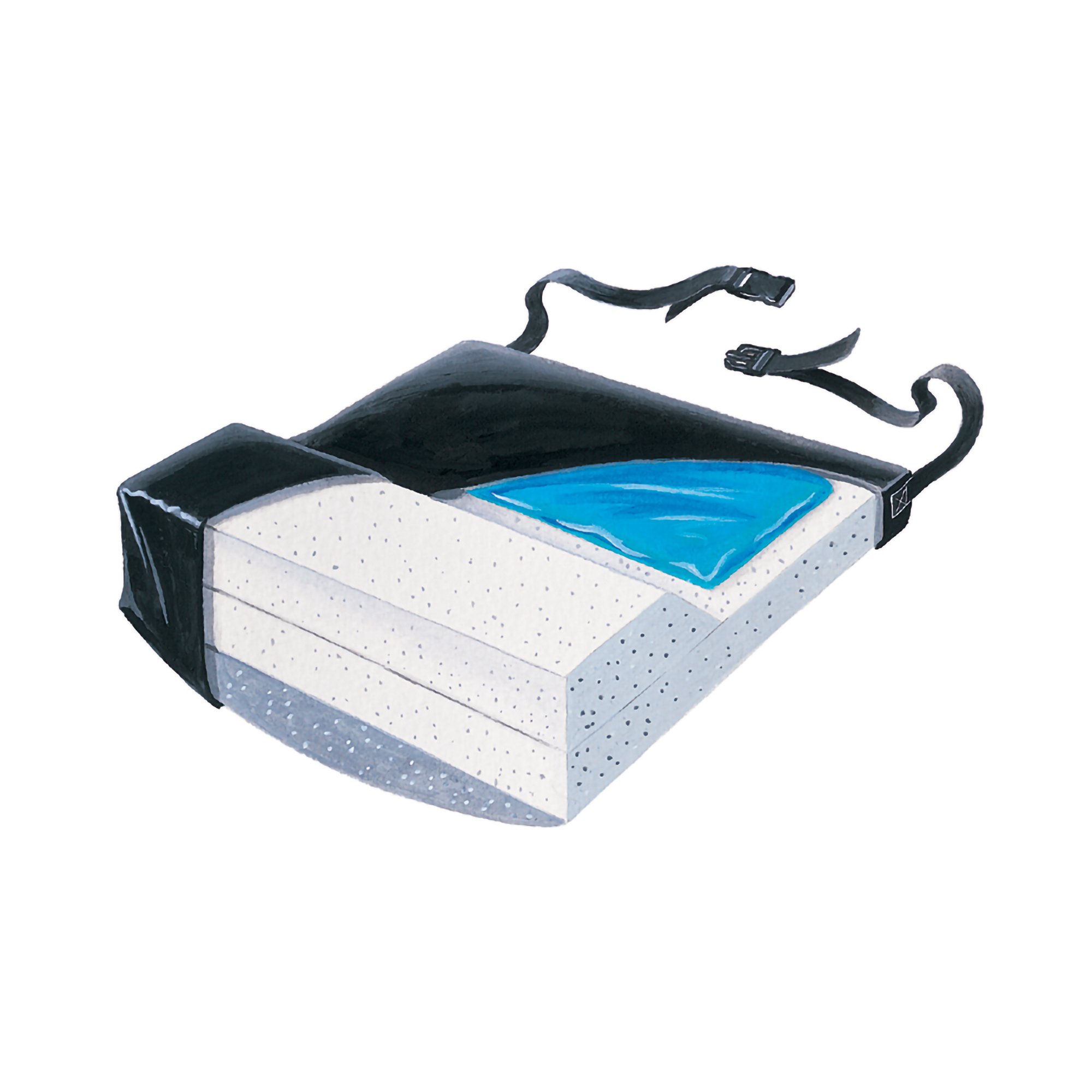 Skil-Care™ Anti-Thrust Gel Foam Seat Cushion
