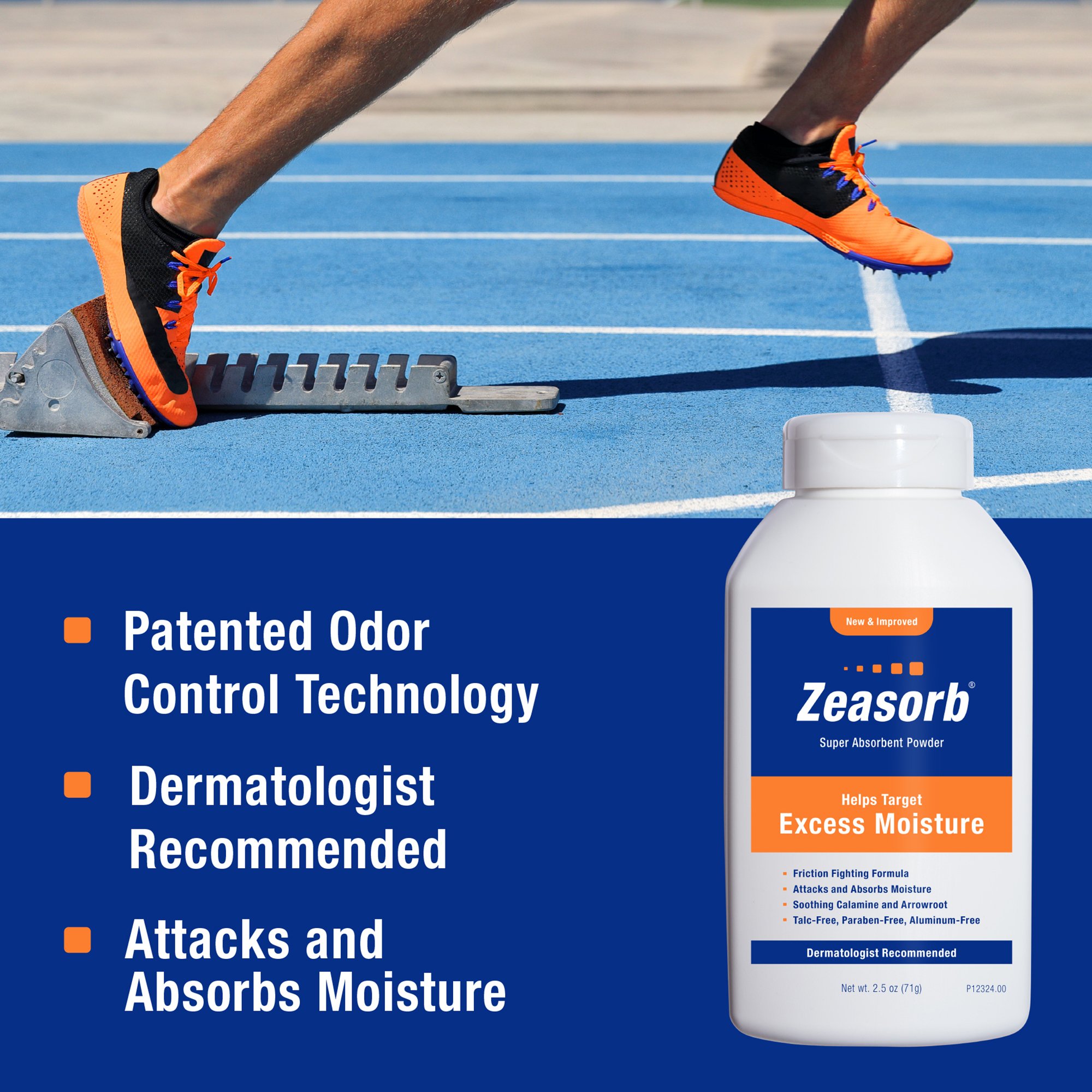 Zeasorb® Super Absorbent Powder, 2.5-ounce shaker bottle - Image 4