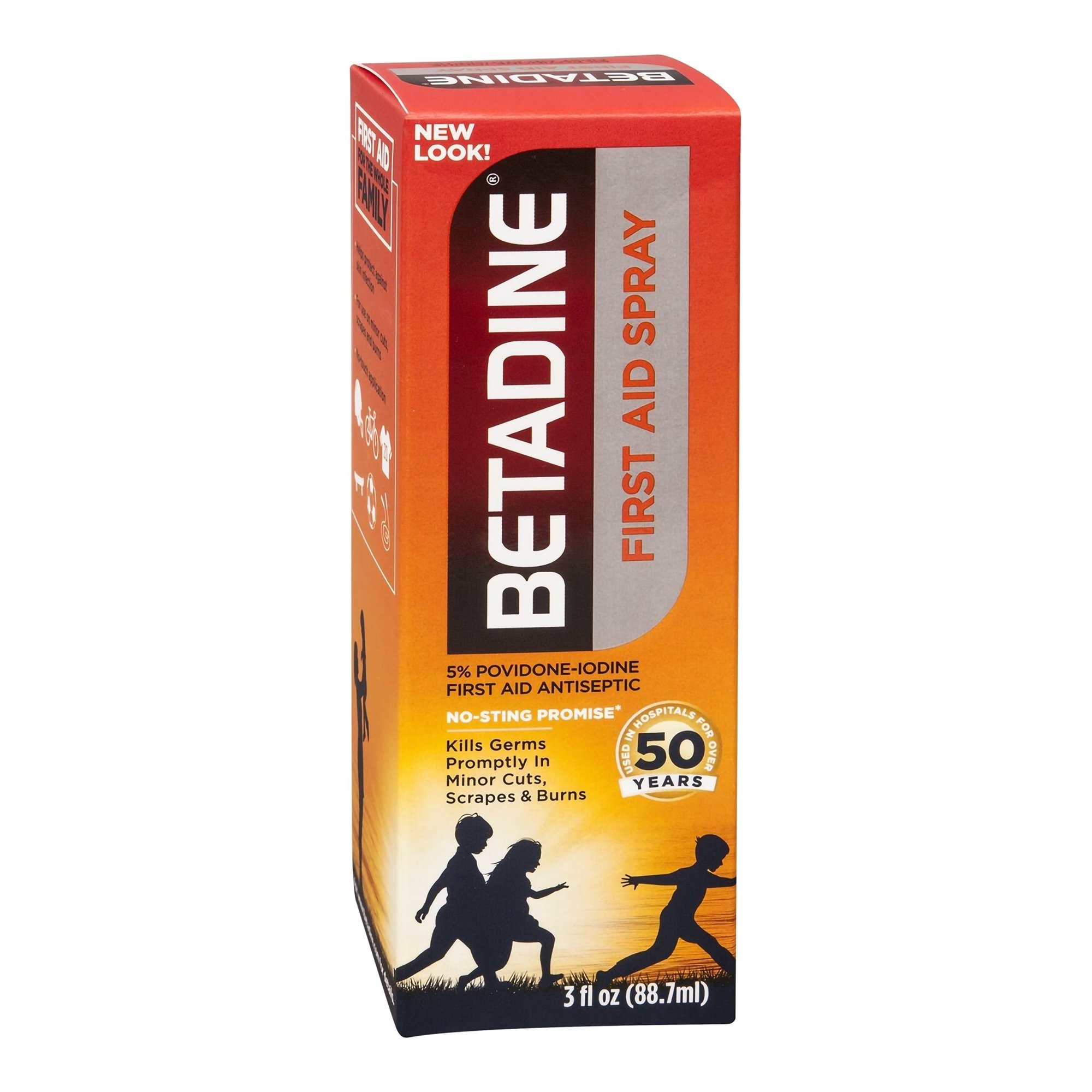 Betadine® Povidone-Iodine Antiseptic, 88.7 mL spray bottle - Image 2