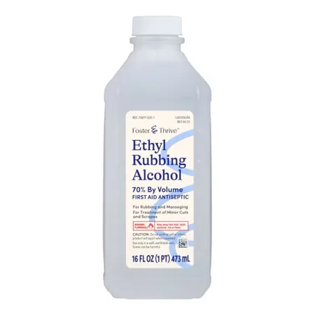 Foster & Thrive™ 70% Ethyl Rubbing Alcohol, 16-ounce Bottle