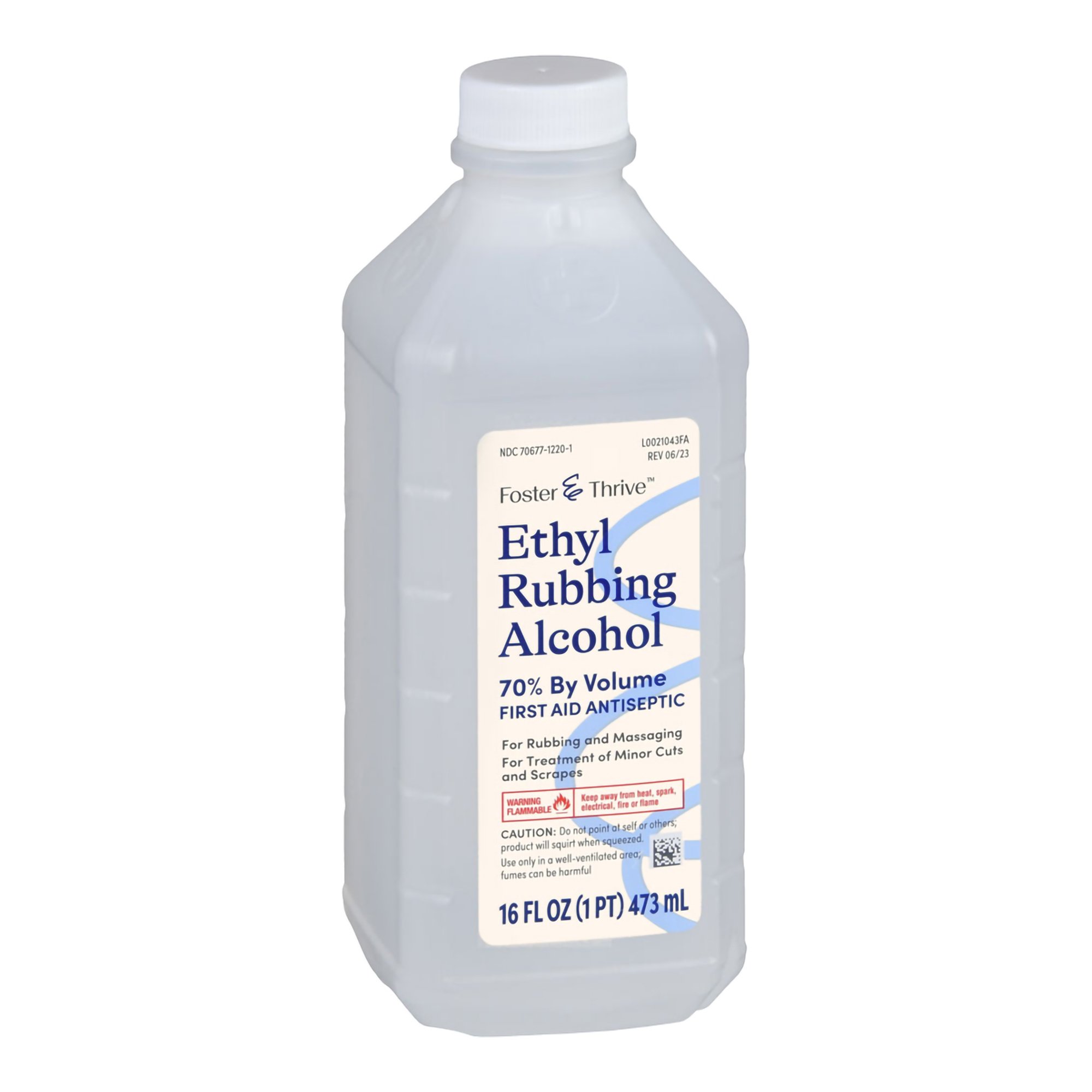 Foster & Thrive™ 70% Ethyl Rubbing Alcohol, 16-ounce Bottle - Image 3