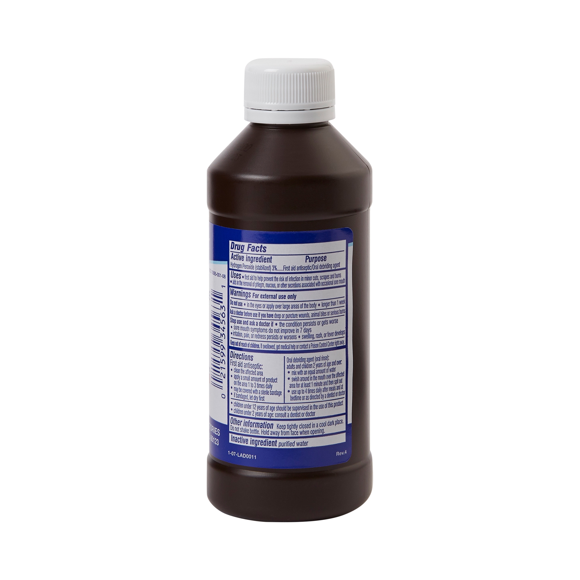 Hydrox Hydrogen Peroxide Antiseptic, 8 oz. Bottle - Image 2