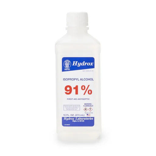 Hydrox Isopropyl Alcohol Antiseptic, 16-ounce Bottle