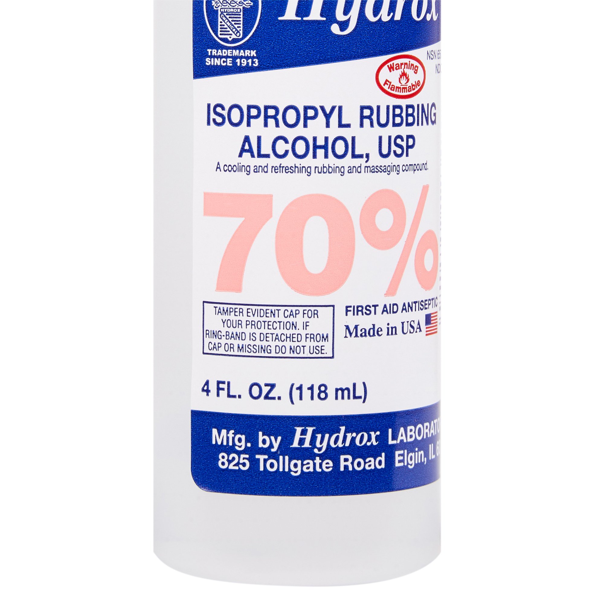 Hydrox Isopropyl Alcohol, 4-ounce Bottle - Image 2