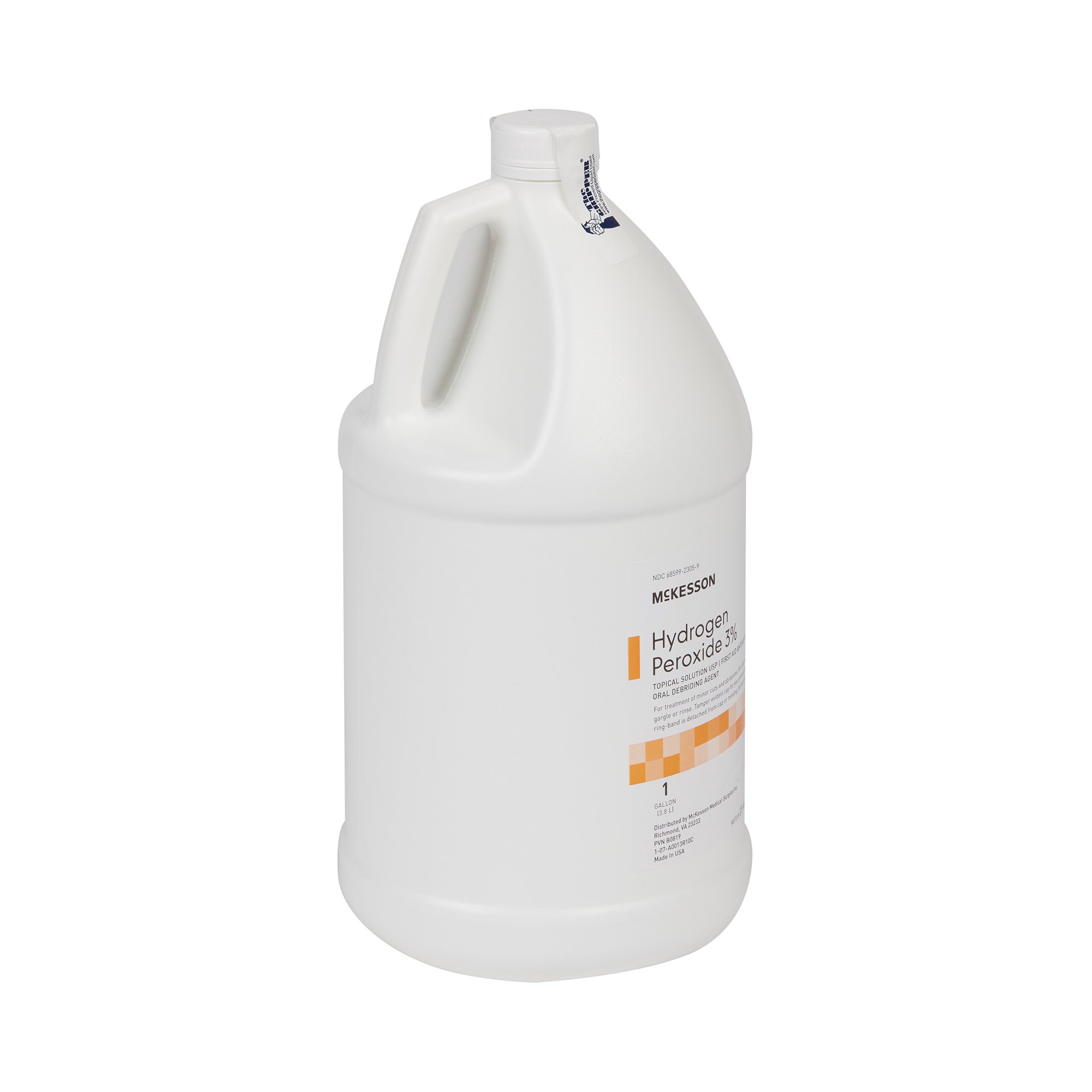 McKesson Hydrogen Peroxide Antiseptic, 1-gallon bottle - Image 2