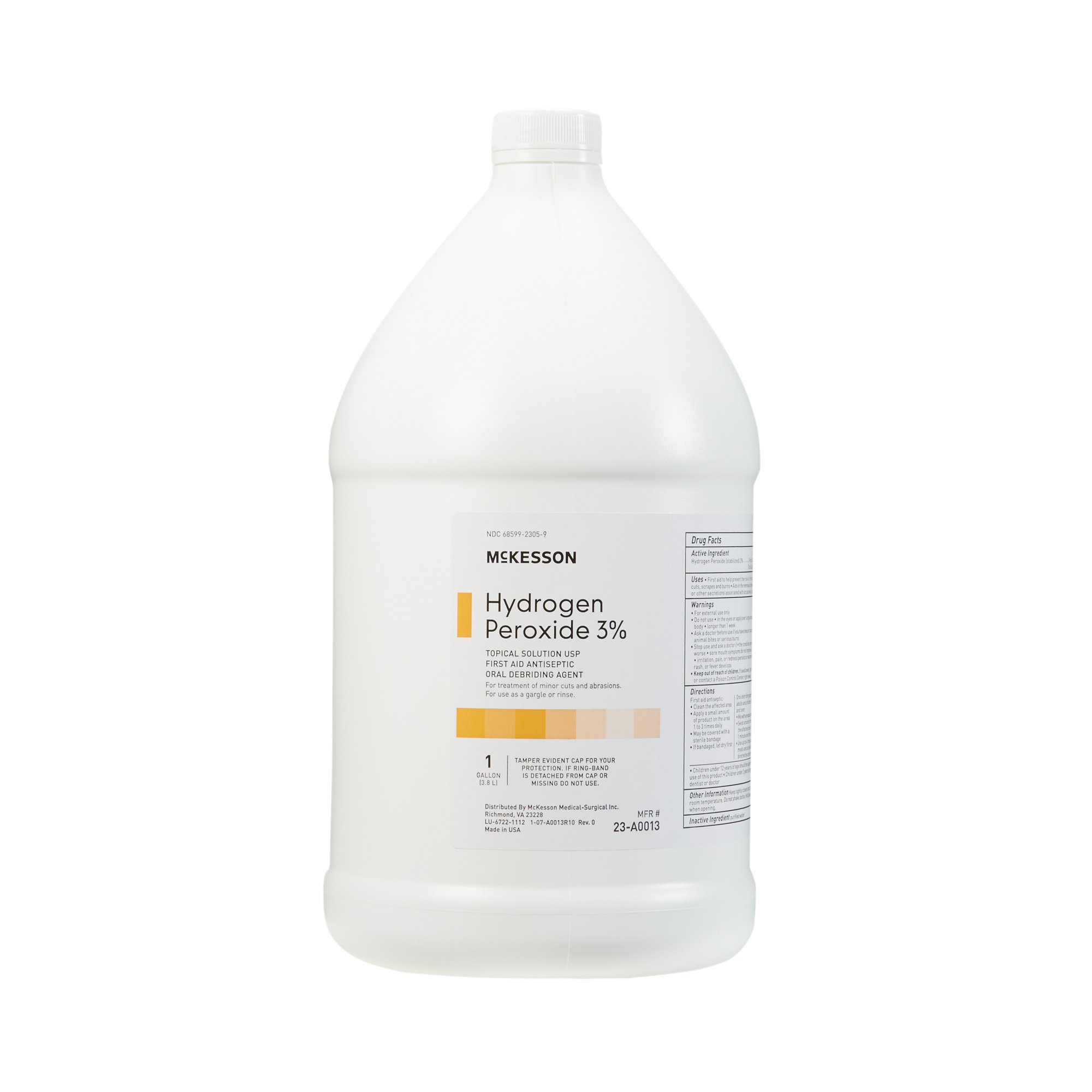 McKesson Hydrogen Peroxide Antiseptic, 1-gallon bottle