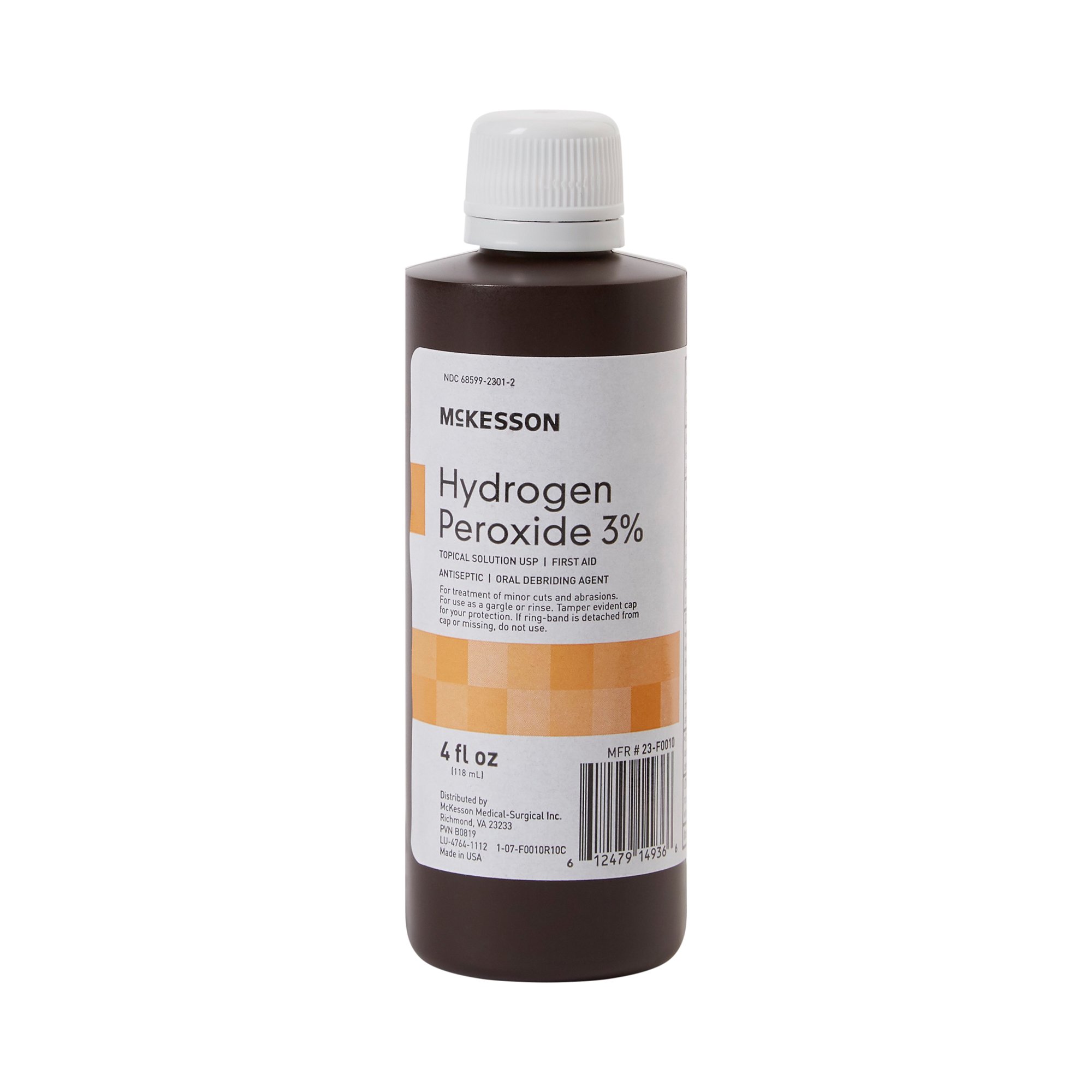 McKesson Hydrogen Peroxide Antiseptic, 4-ounce Bottle