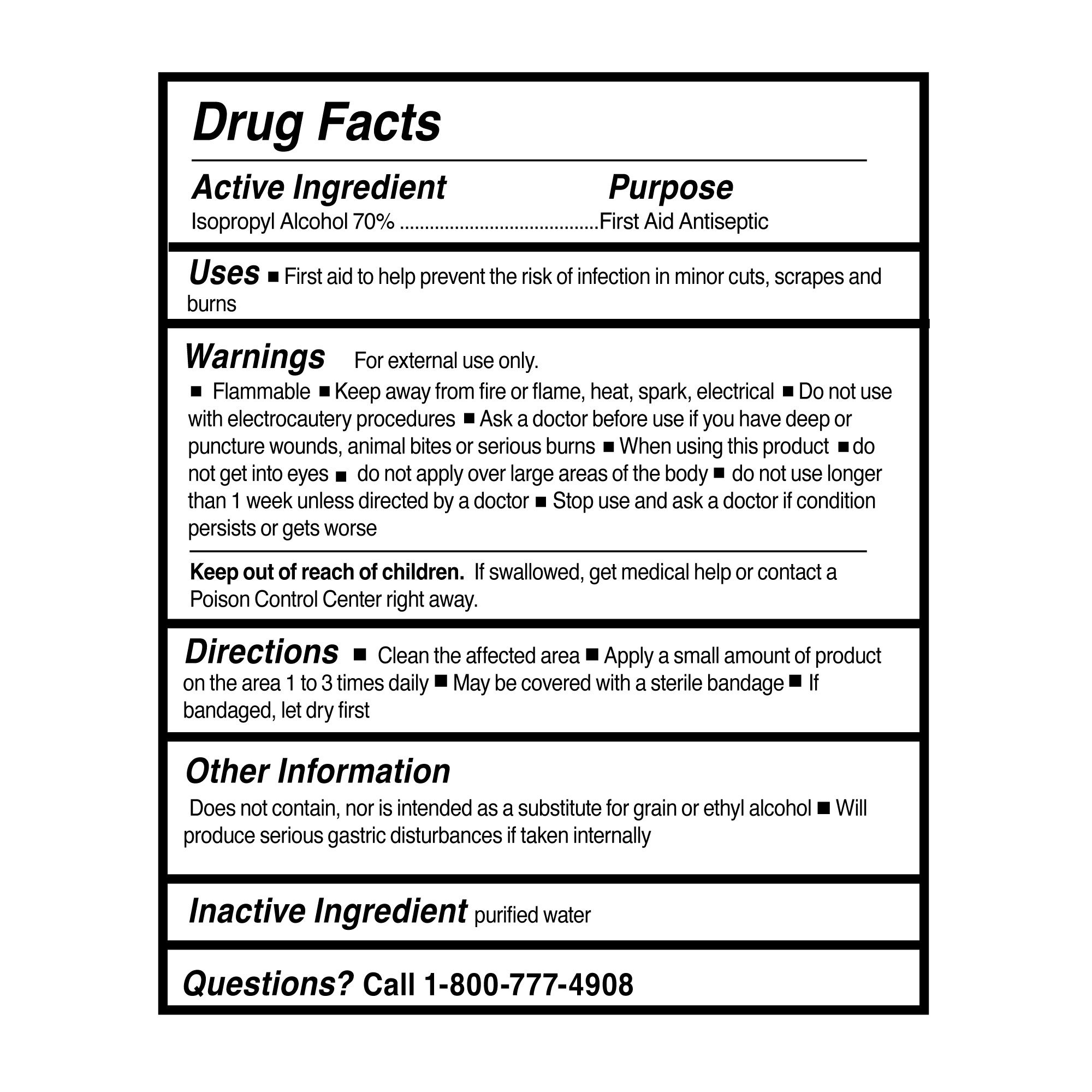 McKesson Isopropyl Alcohol Antiseptic, 1 gal. Bottle - Image 2