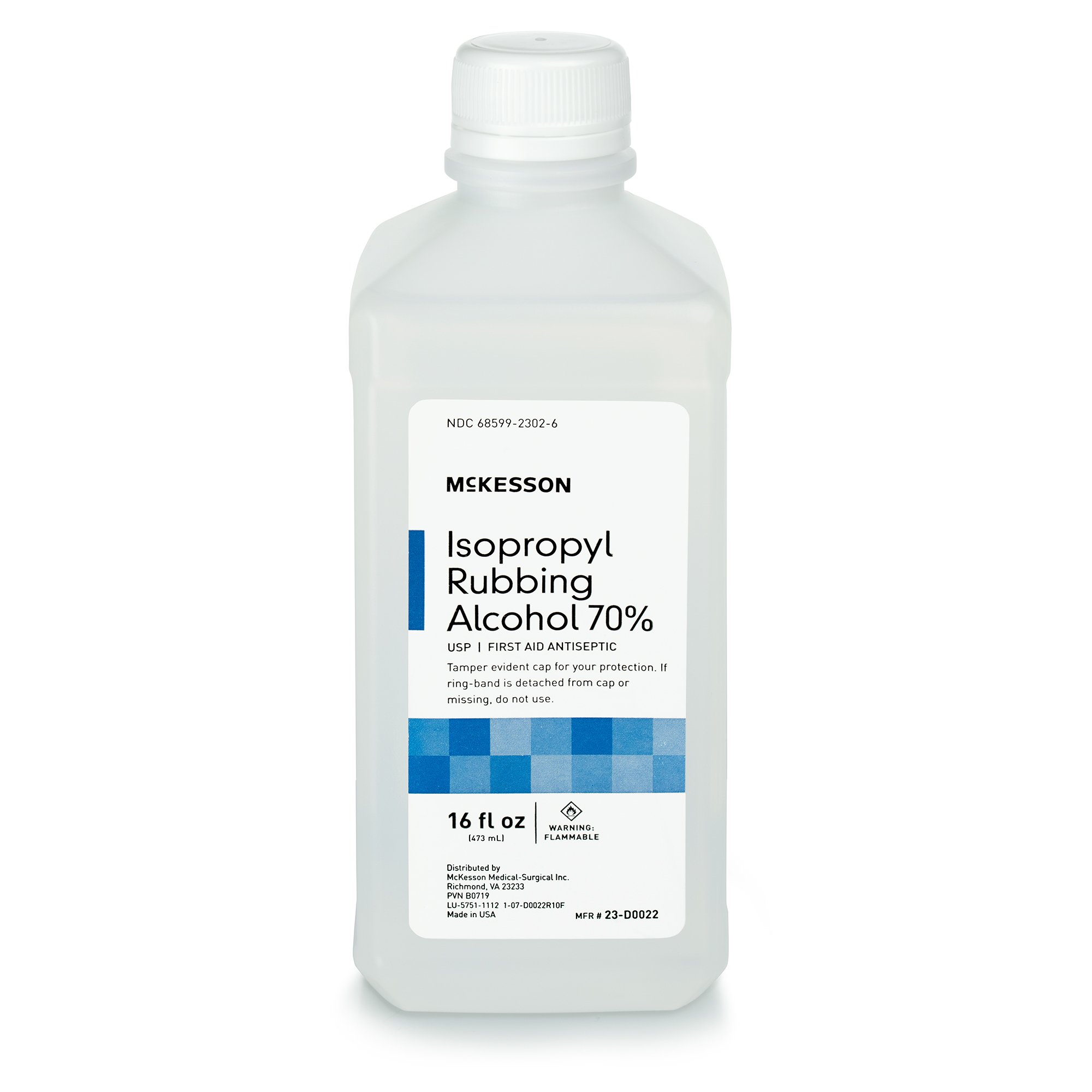 McKesson Isopropyl Alcohol Antiseptic, 16-ounce Bottle