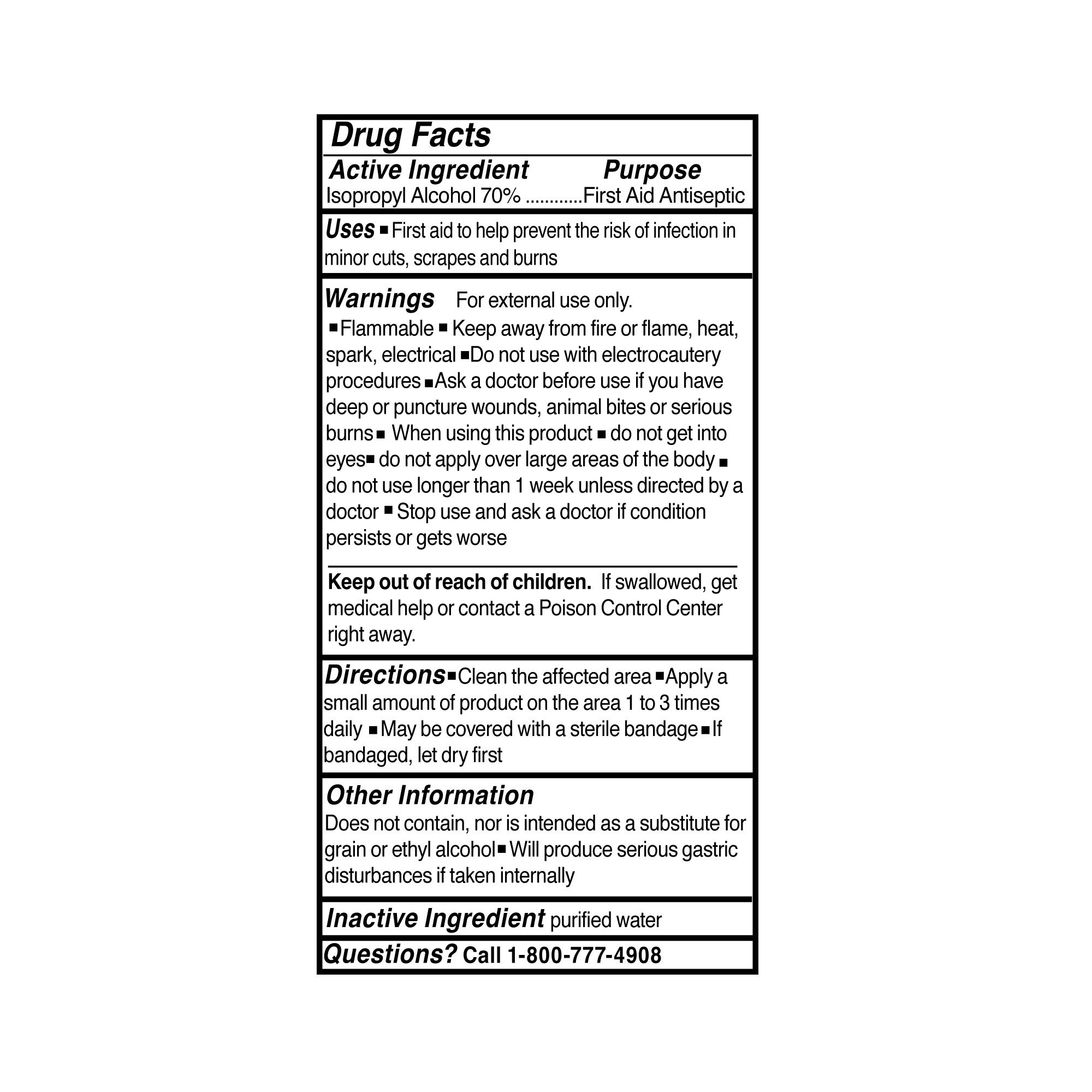 McKesson Isopropyl Alcohol Antiseptic, 16-ounce Bottle - Image 2