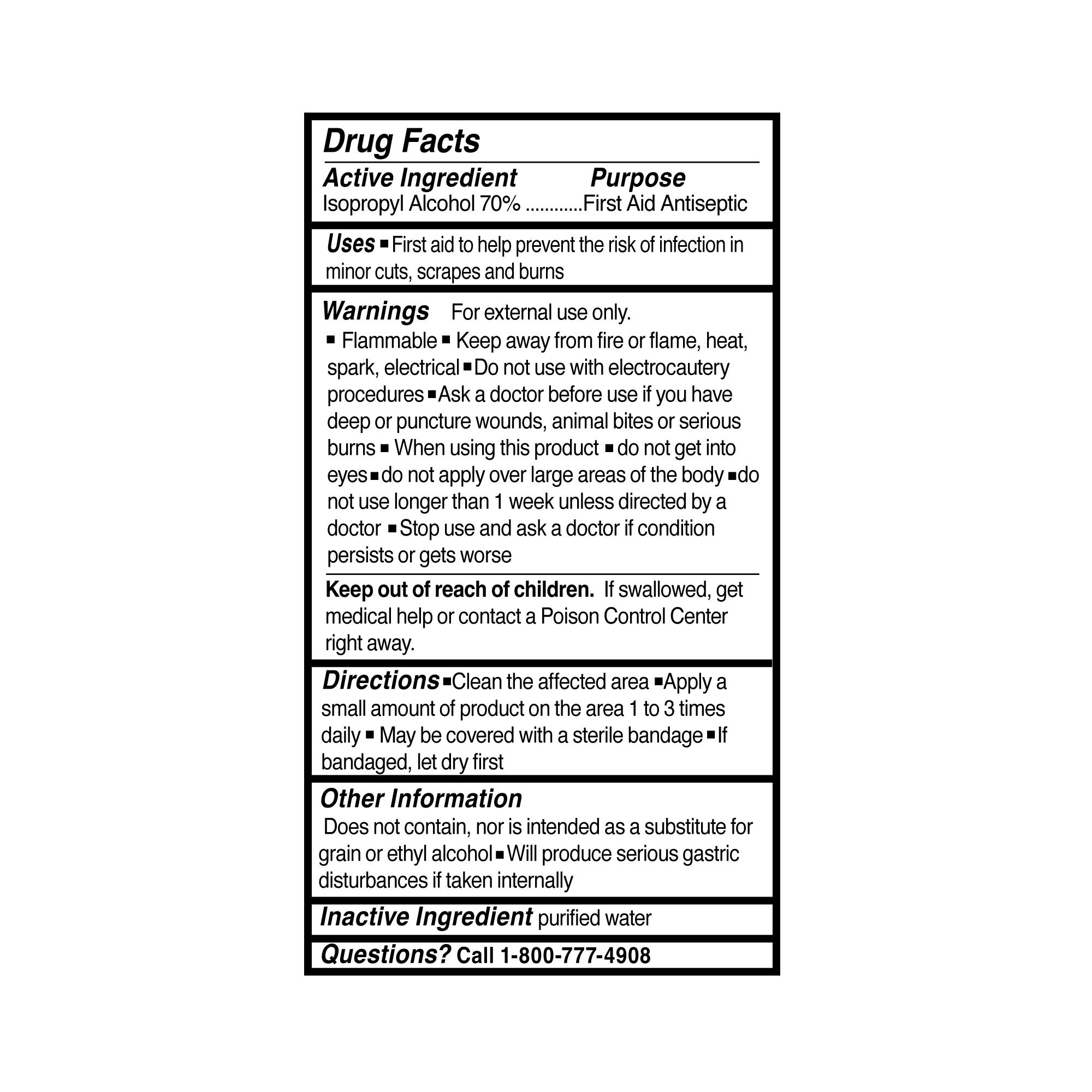 McKesson Isopropyl Alcohol Antiseptic, 32-ounce bottle - Image 2