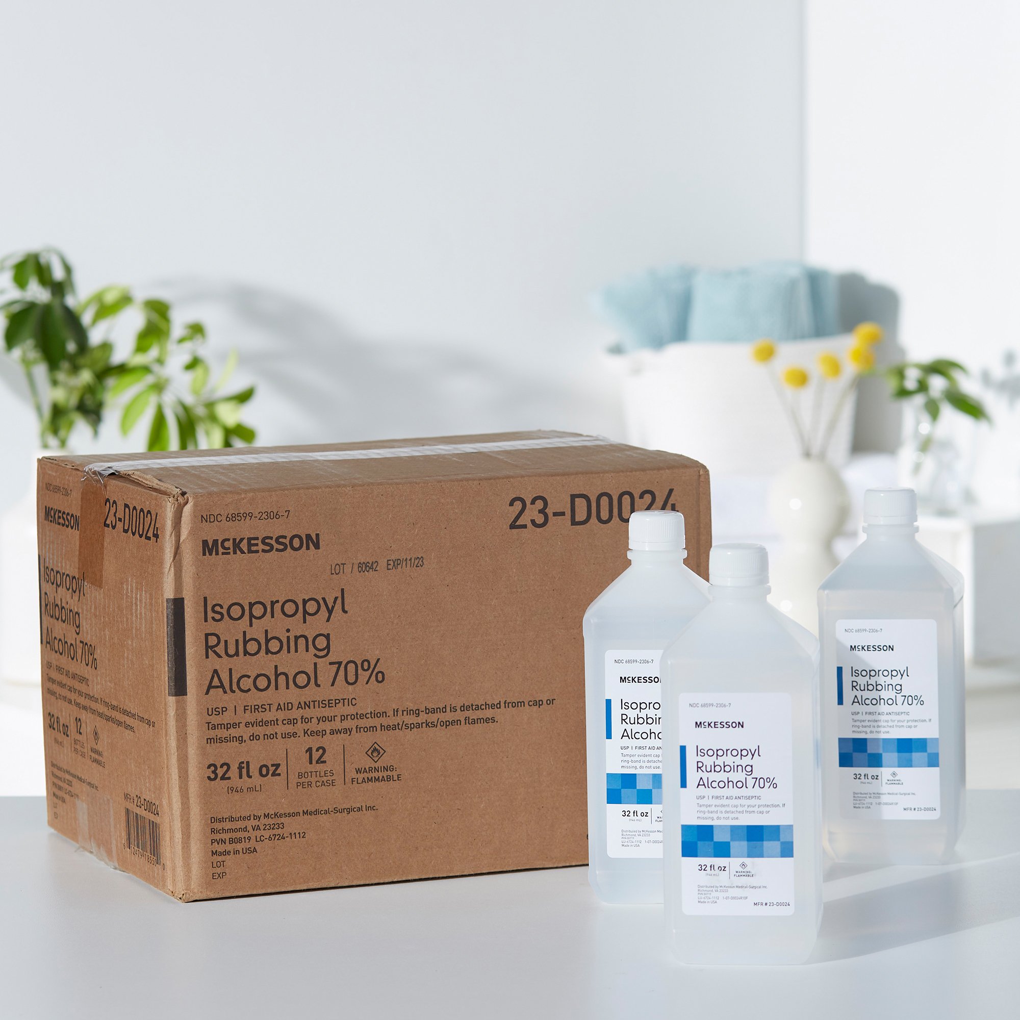 McKesson Isopropyl Alcohol Antiseptic, 32-ounce bottle - Image 10