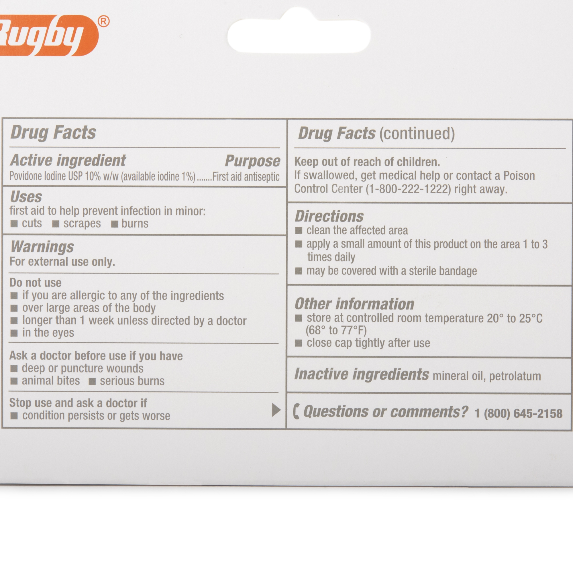 Rugby® Povidone-Iodine Antiseptic Ointment - Image 4