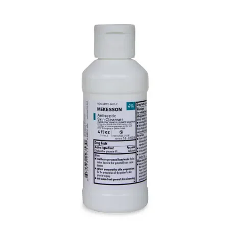 McKesson Antiseptic Skin Cleanser, 4-ounce Flip-Top Bottle