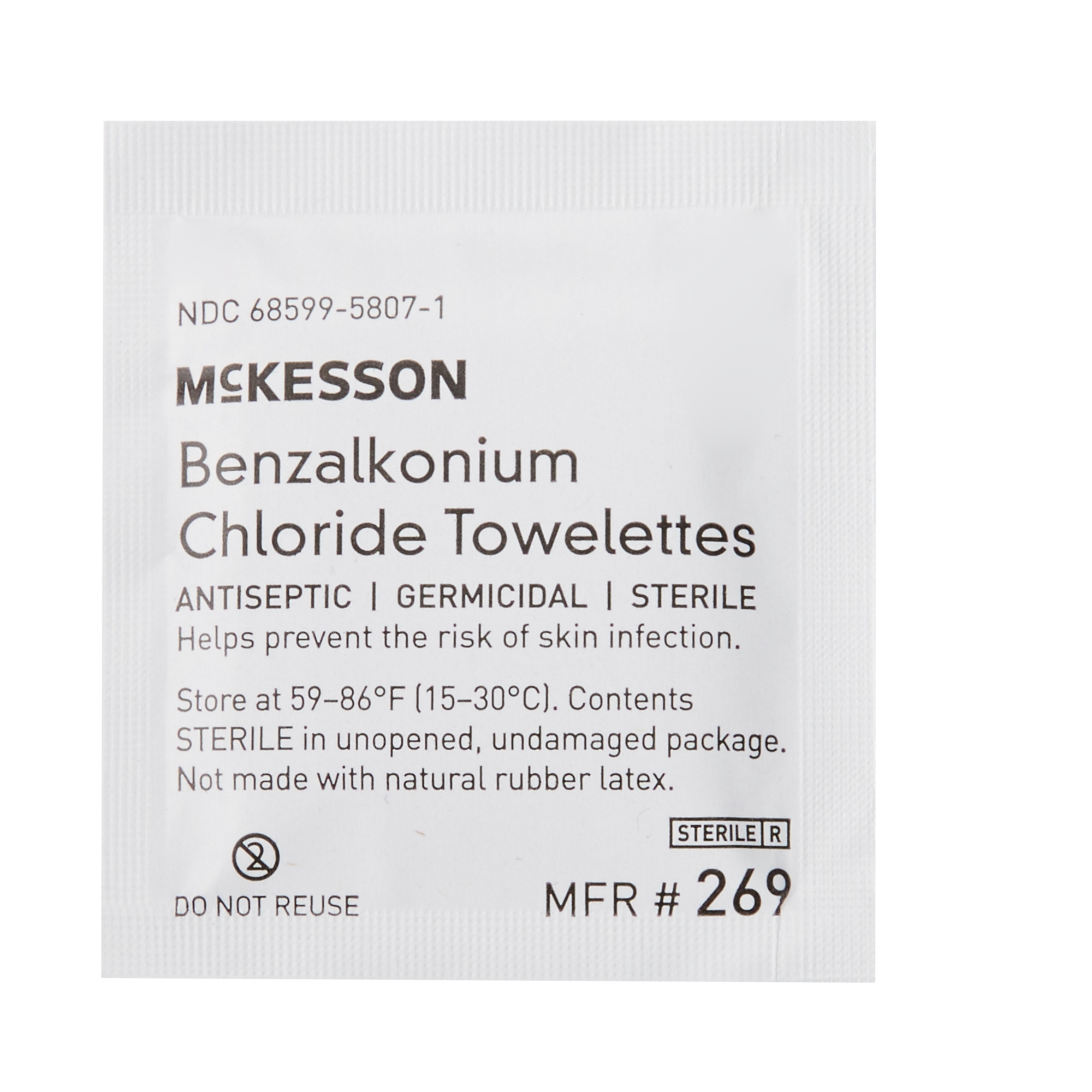 McKesson Benzalkonium Chloride Antiseptic Skin Wipes - Image 3