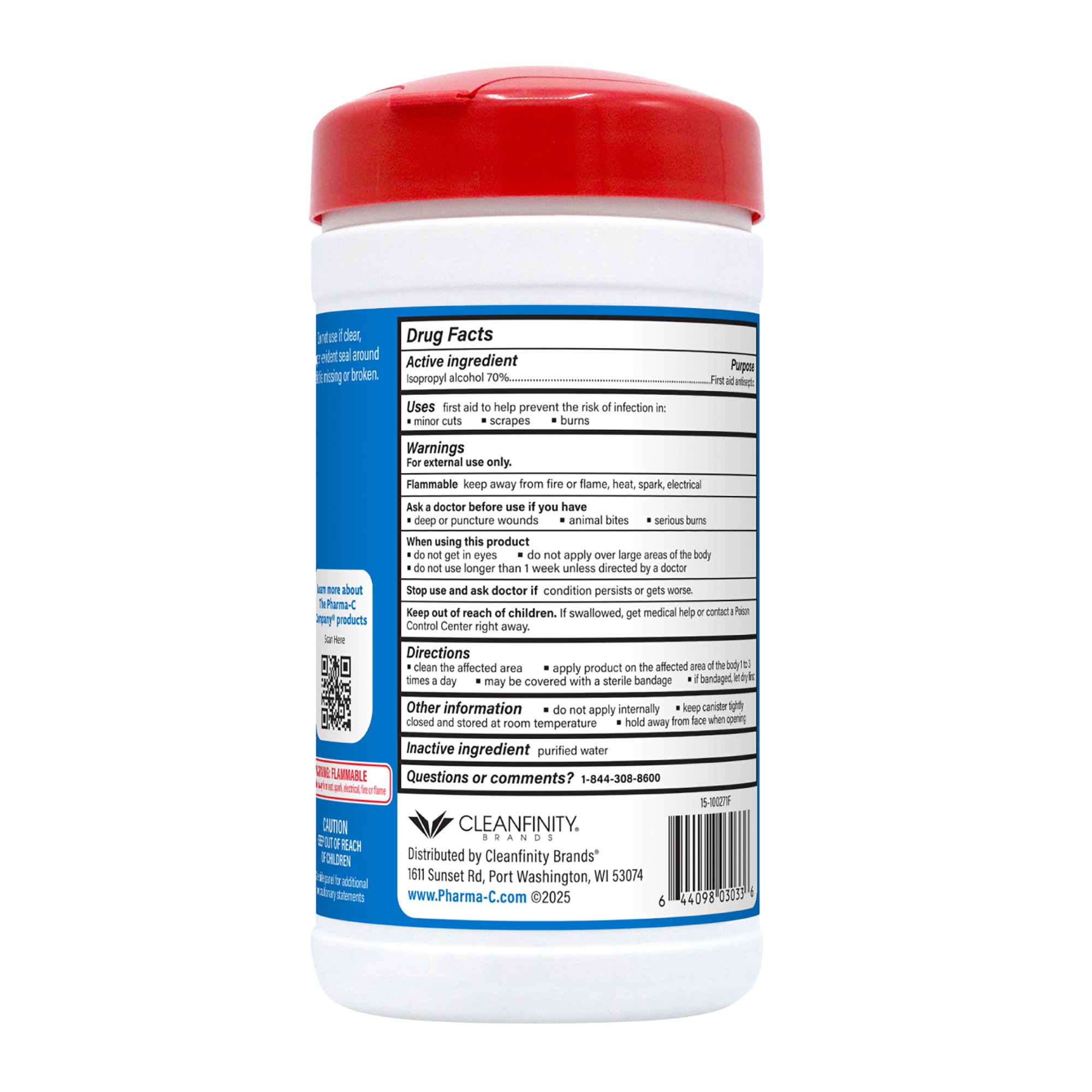 Pharma-C-Wipes® Isopropyl Alcohol Antiseptic Wipes - Image 4